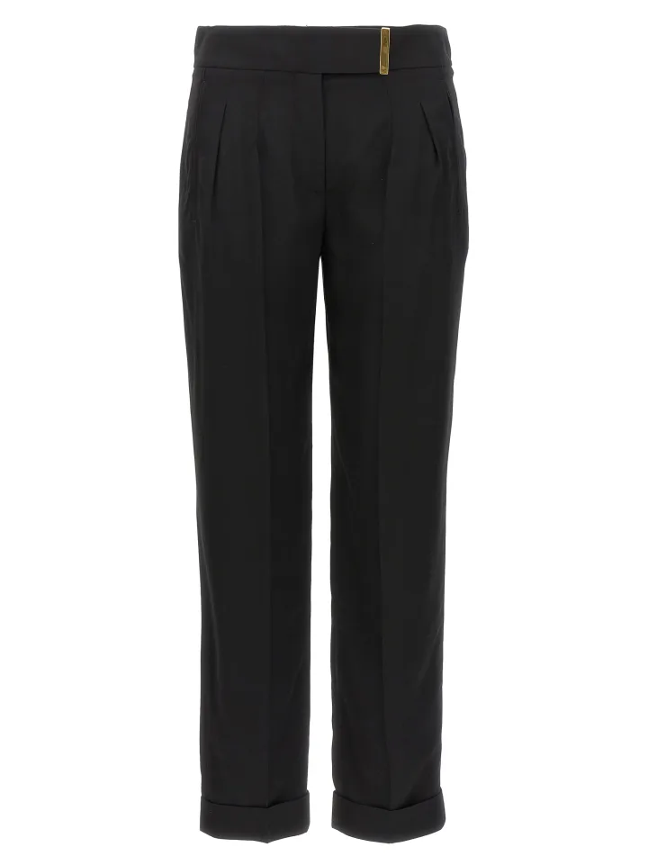 Black Viscose Dress Pants