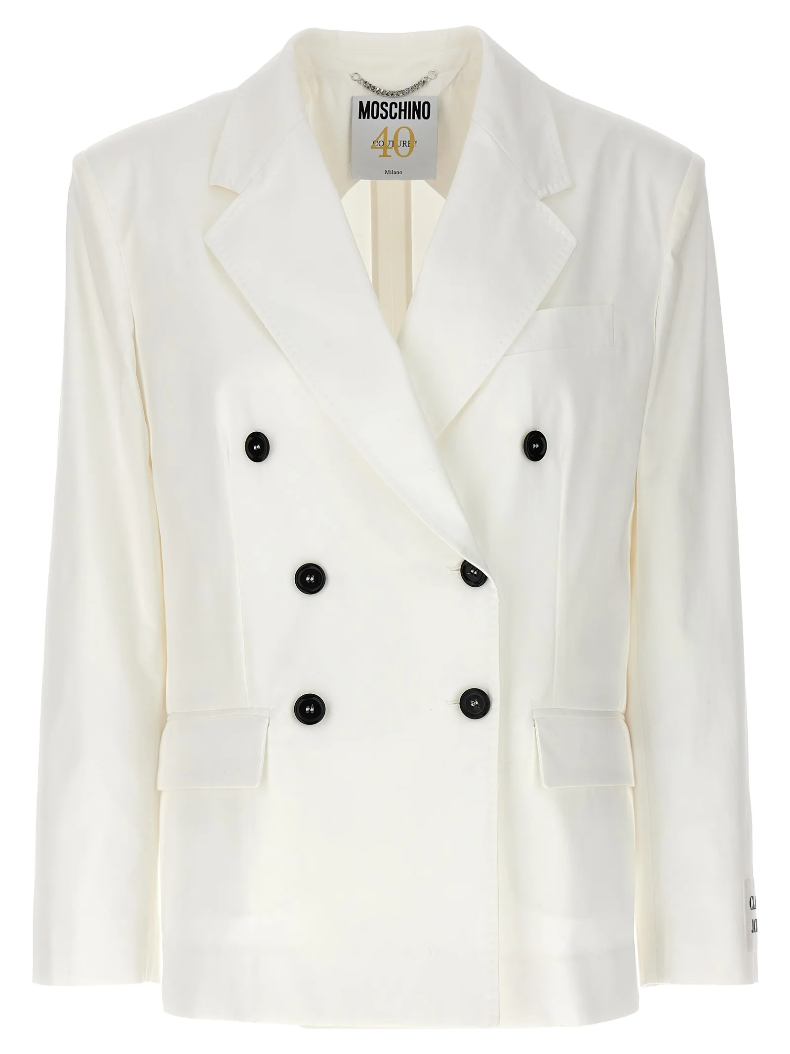 White Cotton Blazer
