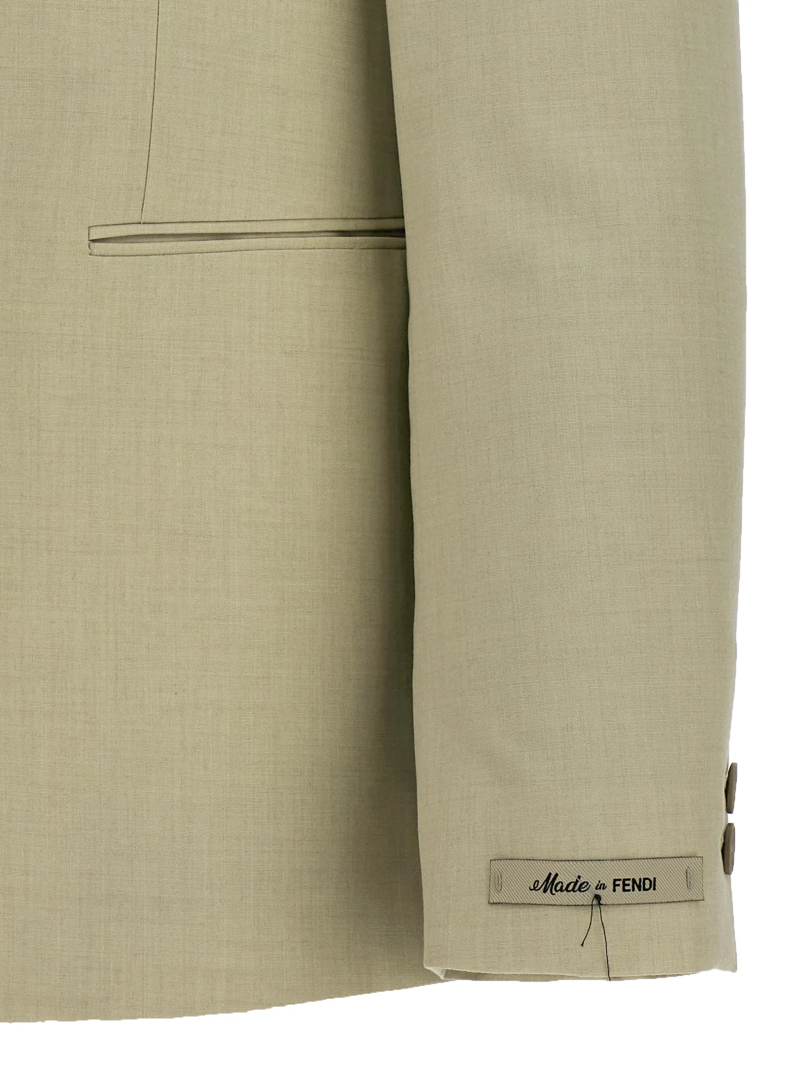 Beige Virgin Wool Blazer - Image 4