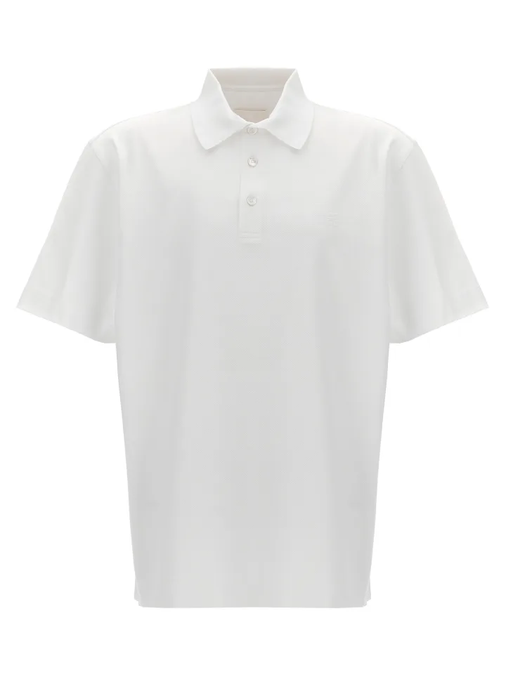 White Cotton Polo Shirt