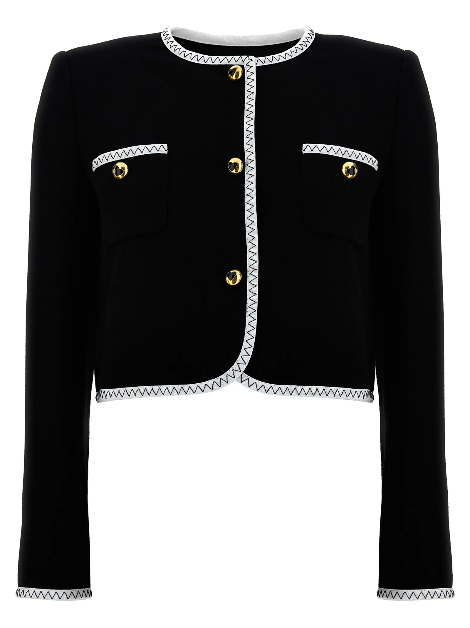 Bicolor Viscose Full - Length Jacket