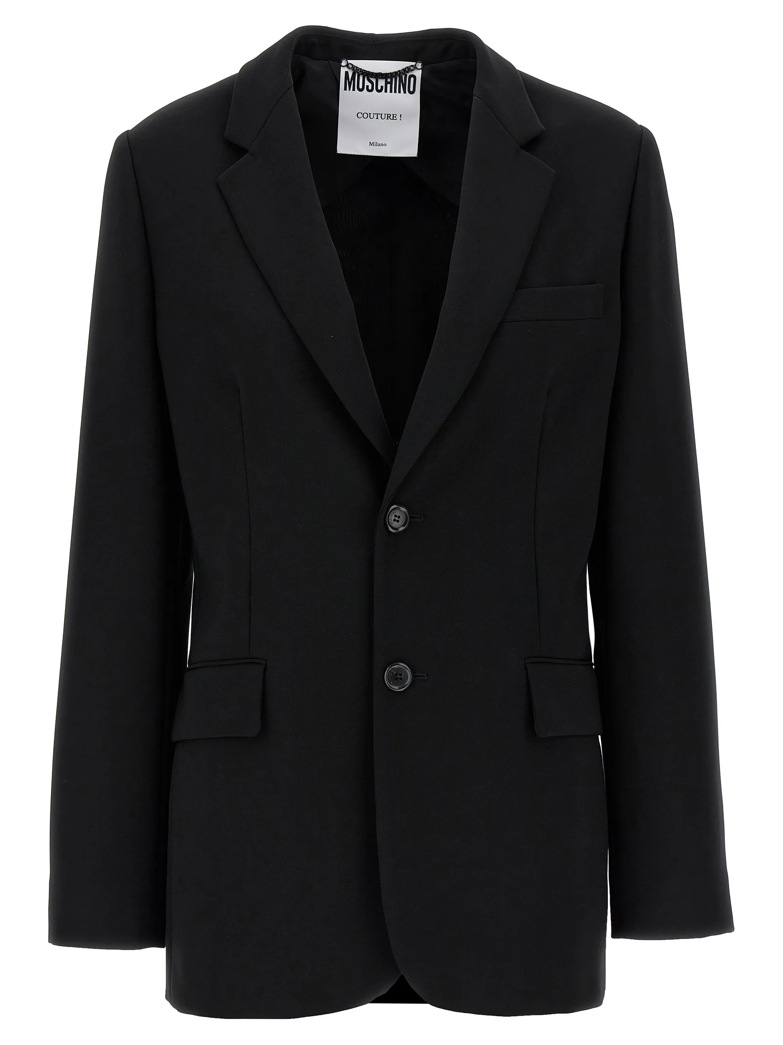 Black Polyester Blazer