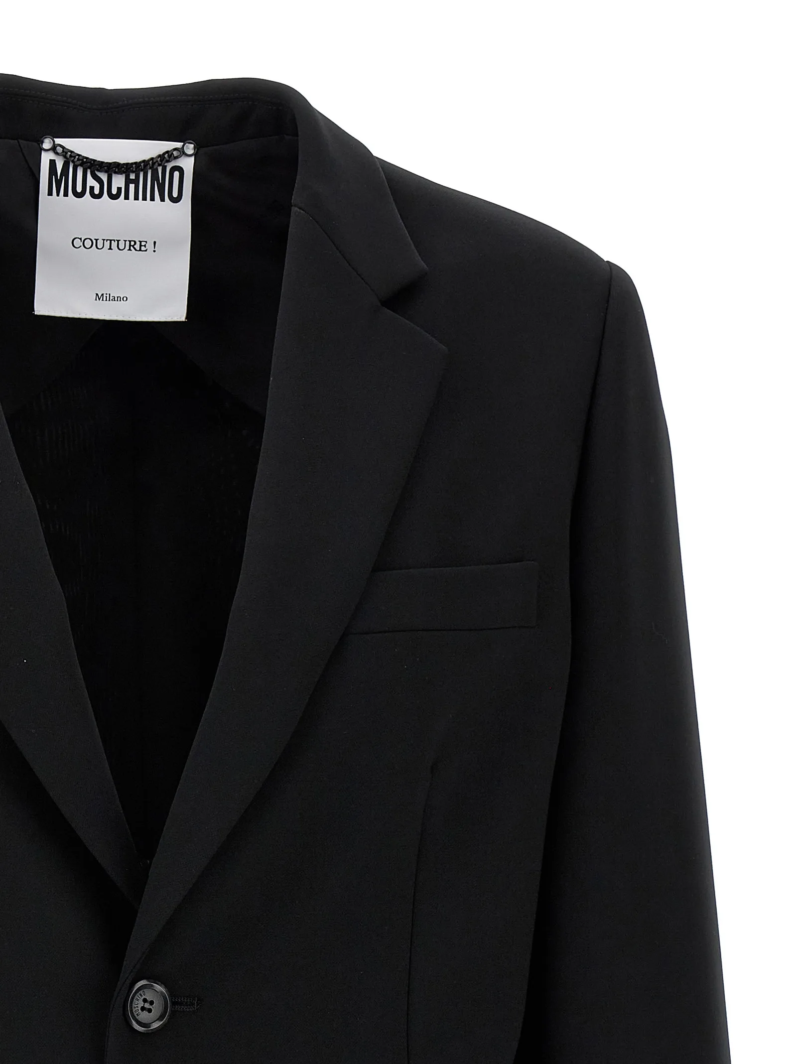 Black Polyester Blazer - Image 3
