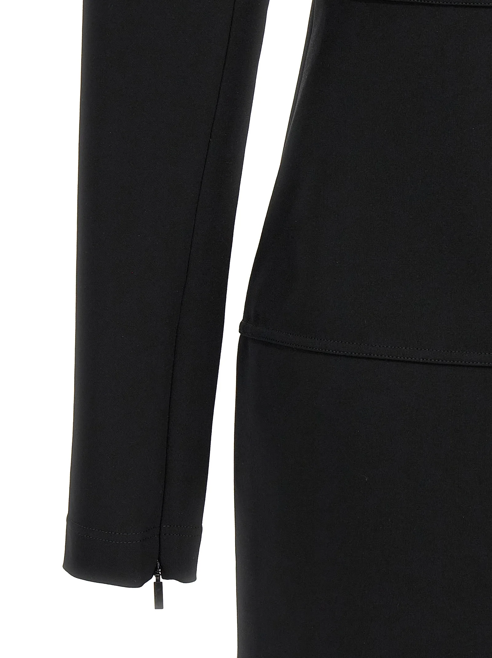 Black Viscose Midi Dress - Image 4