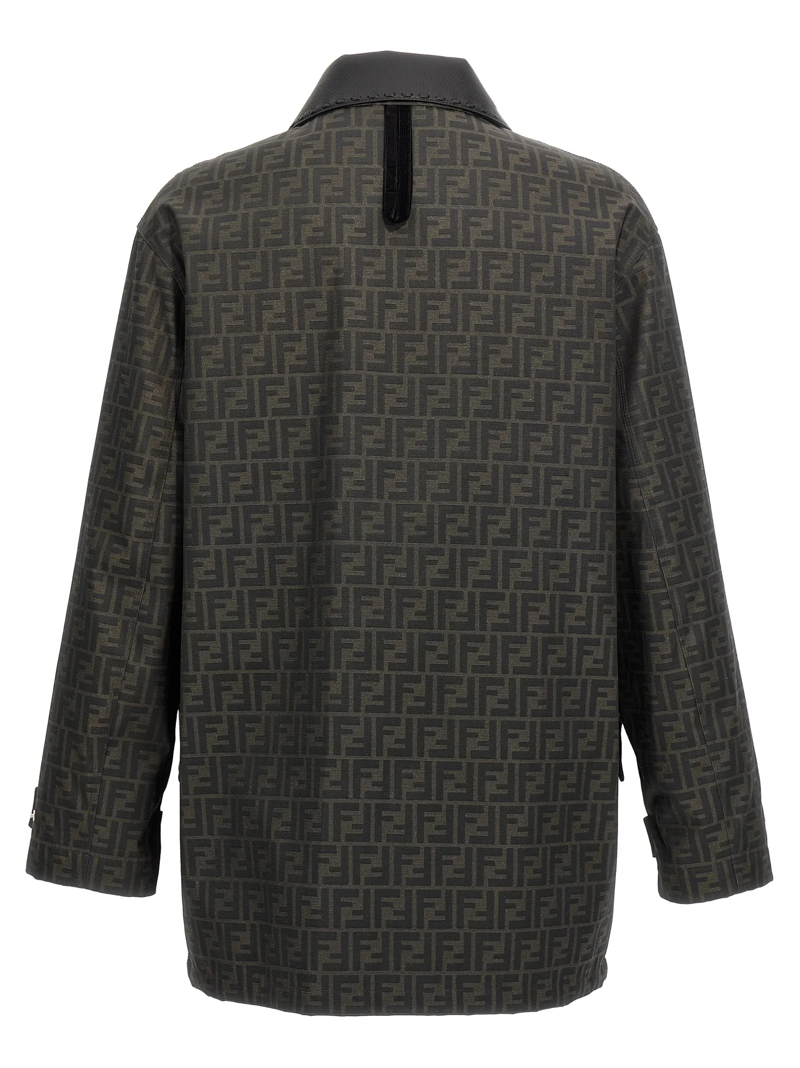 Brown Polyester Full - Length Jacket - Image 2