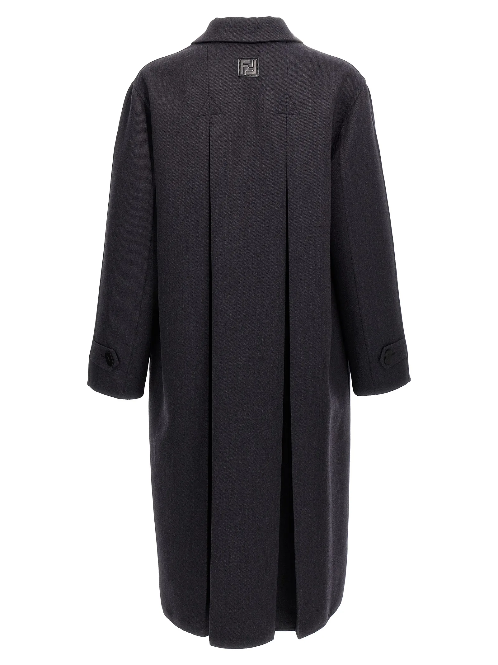 Blue Virgin Wool Coat - Image 2