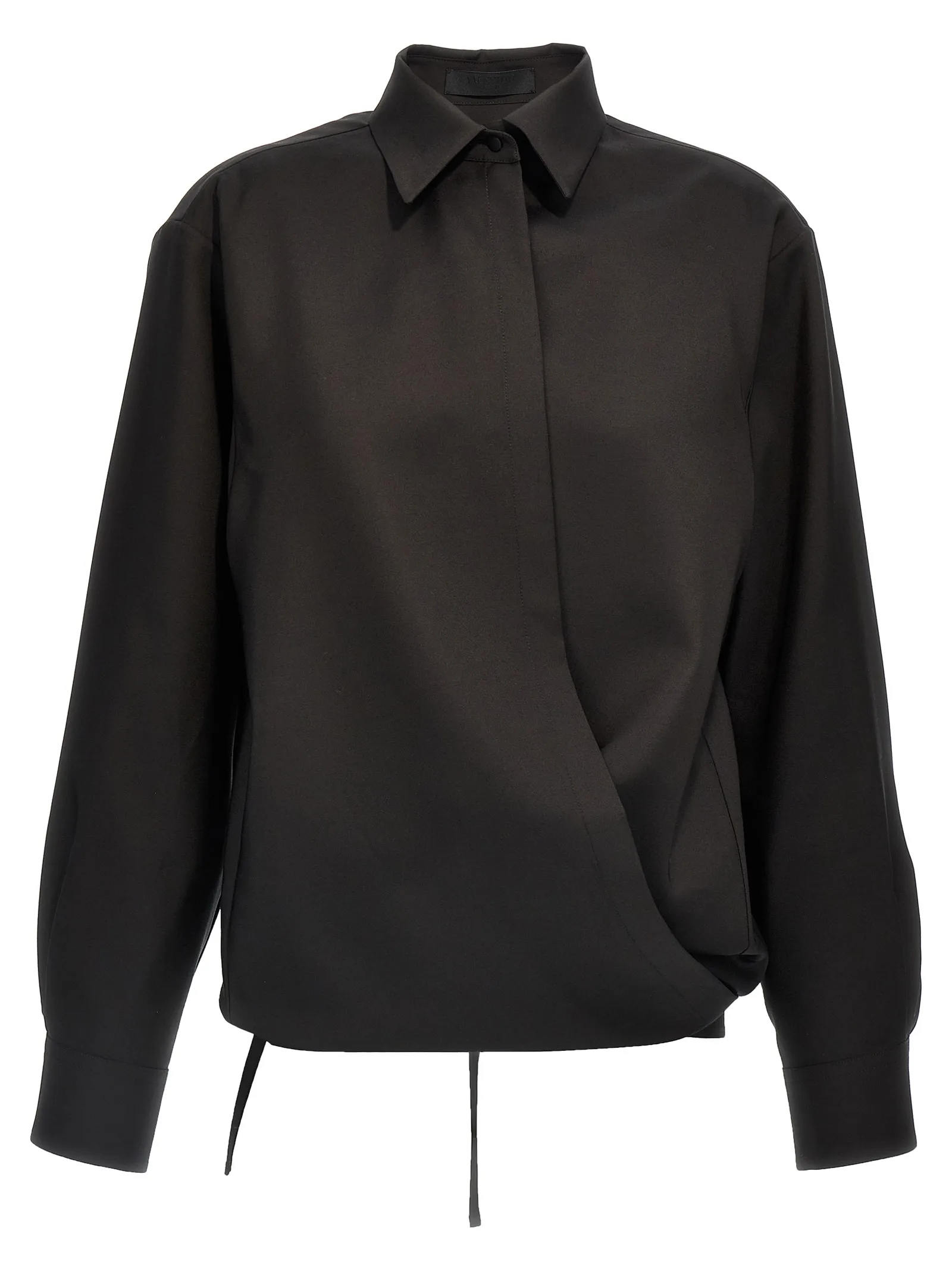Black Wool Blouse