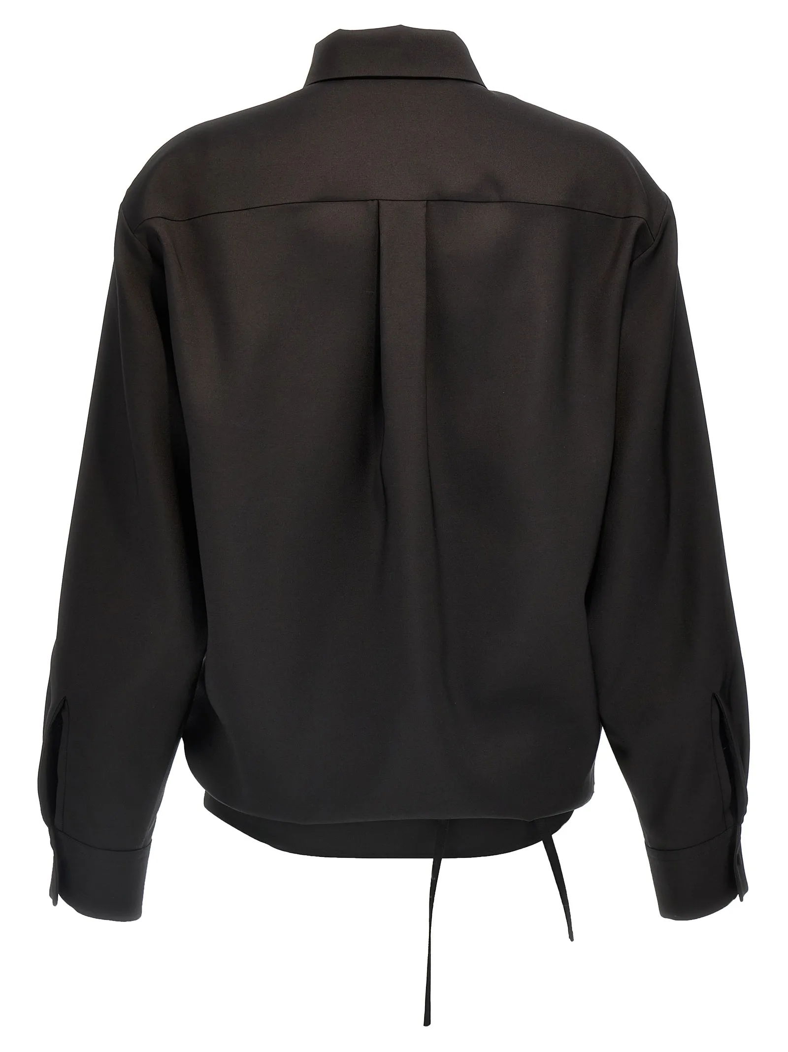 Black Wool Blouse - Image 2