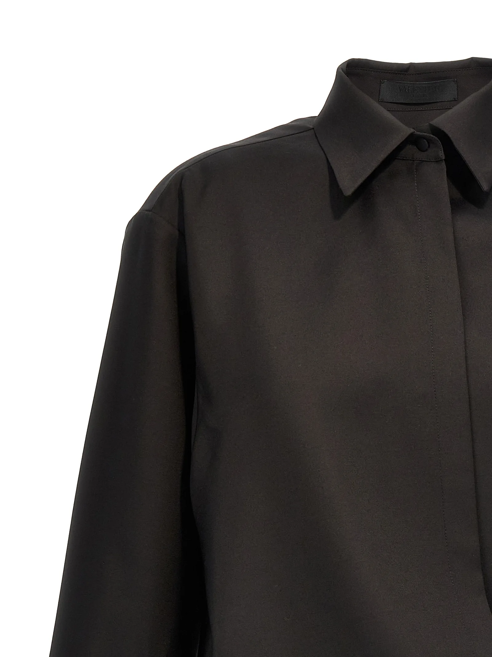 Black Wool Blouse - Image 3