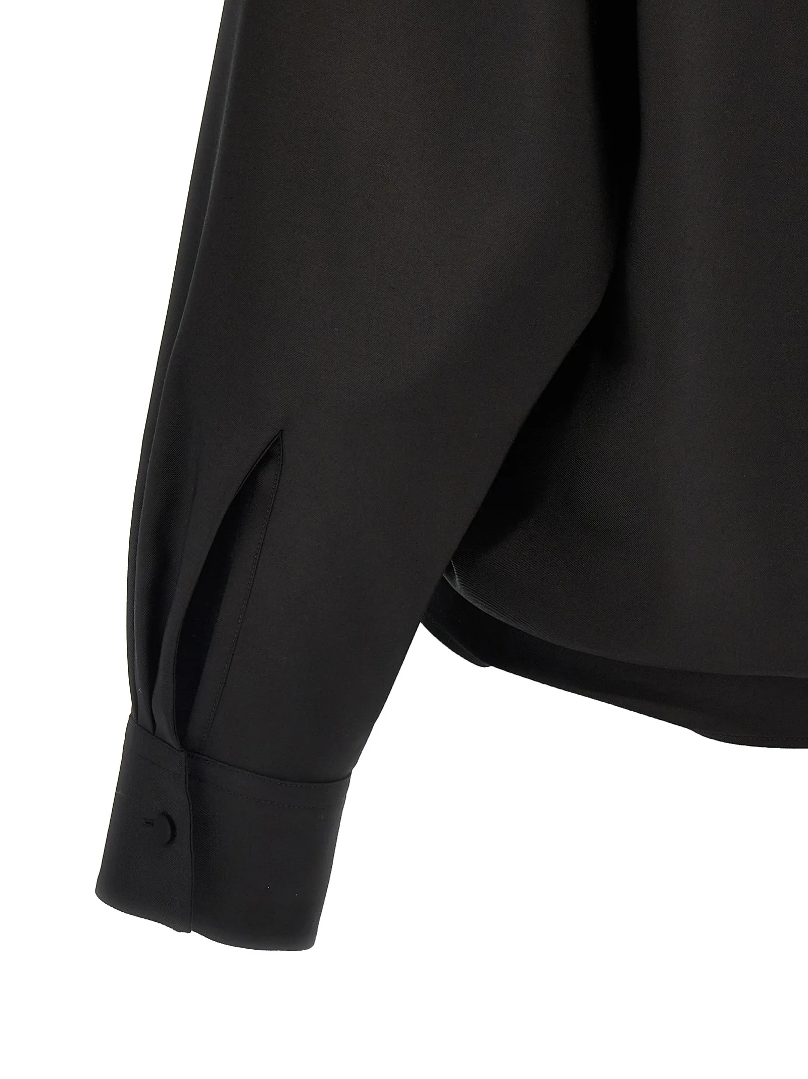 Black Wool Blouse - Image 4