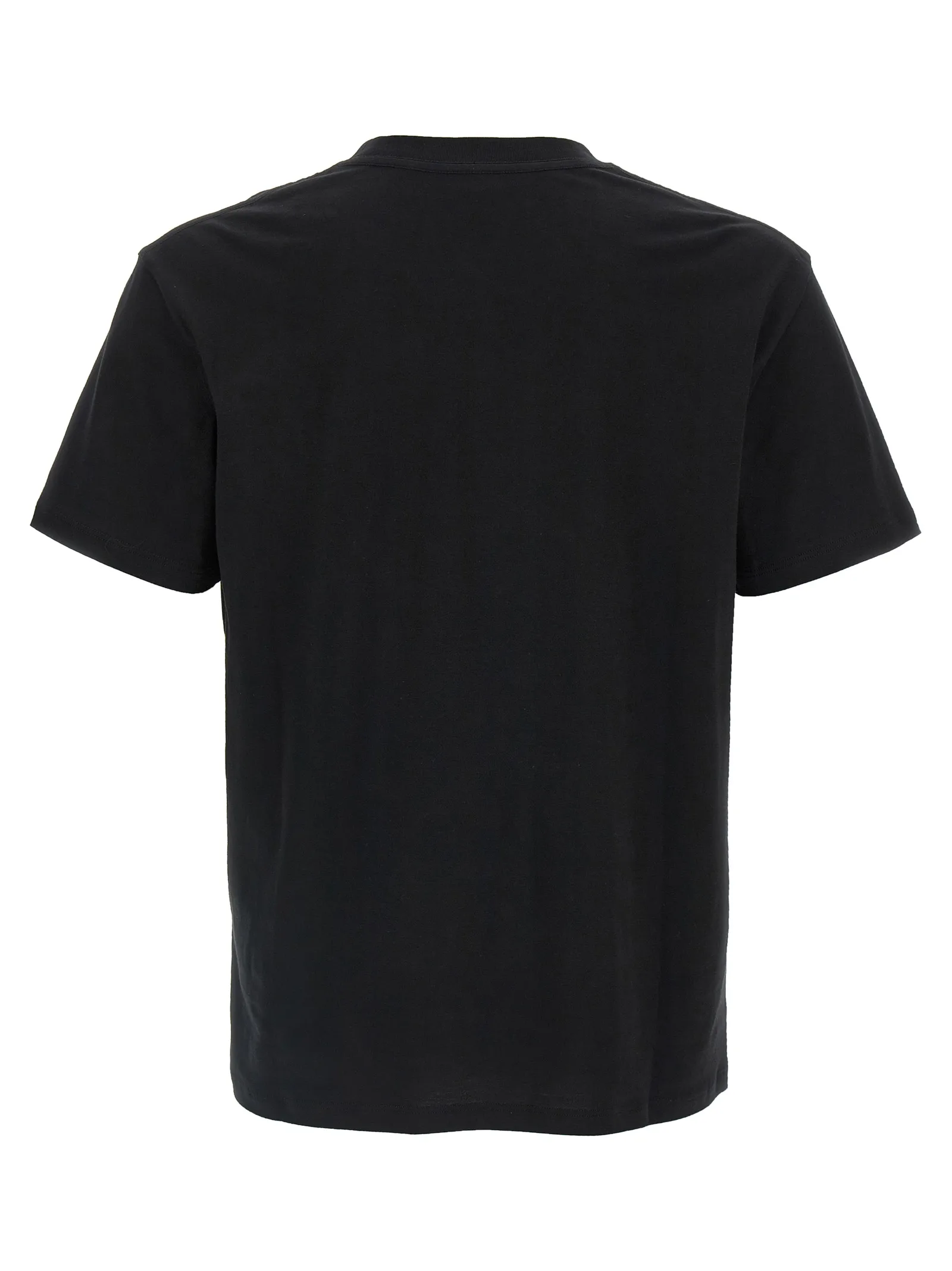 Black Cotton T-Shirt - Image 2