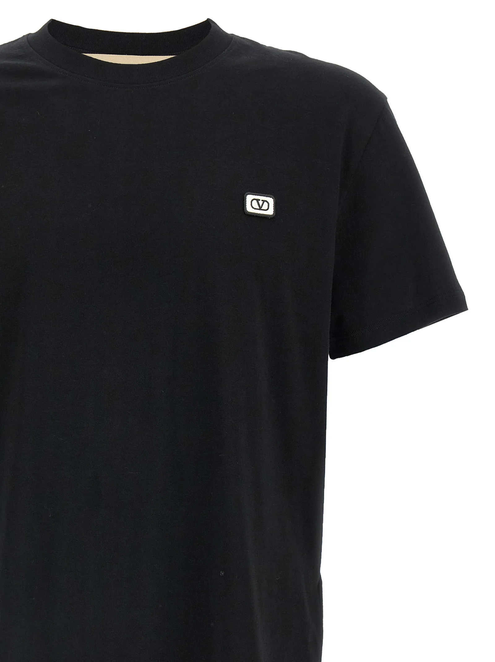 Black Cotton T-Shirt - Image 3