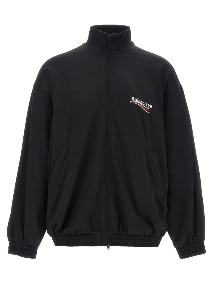 Black Polyamide Sweatshirt