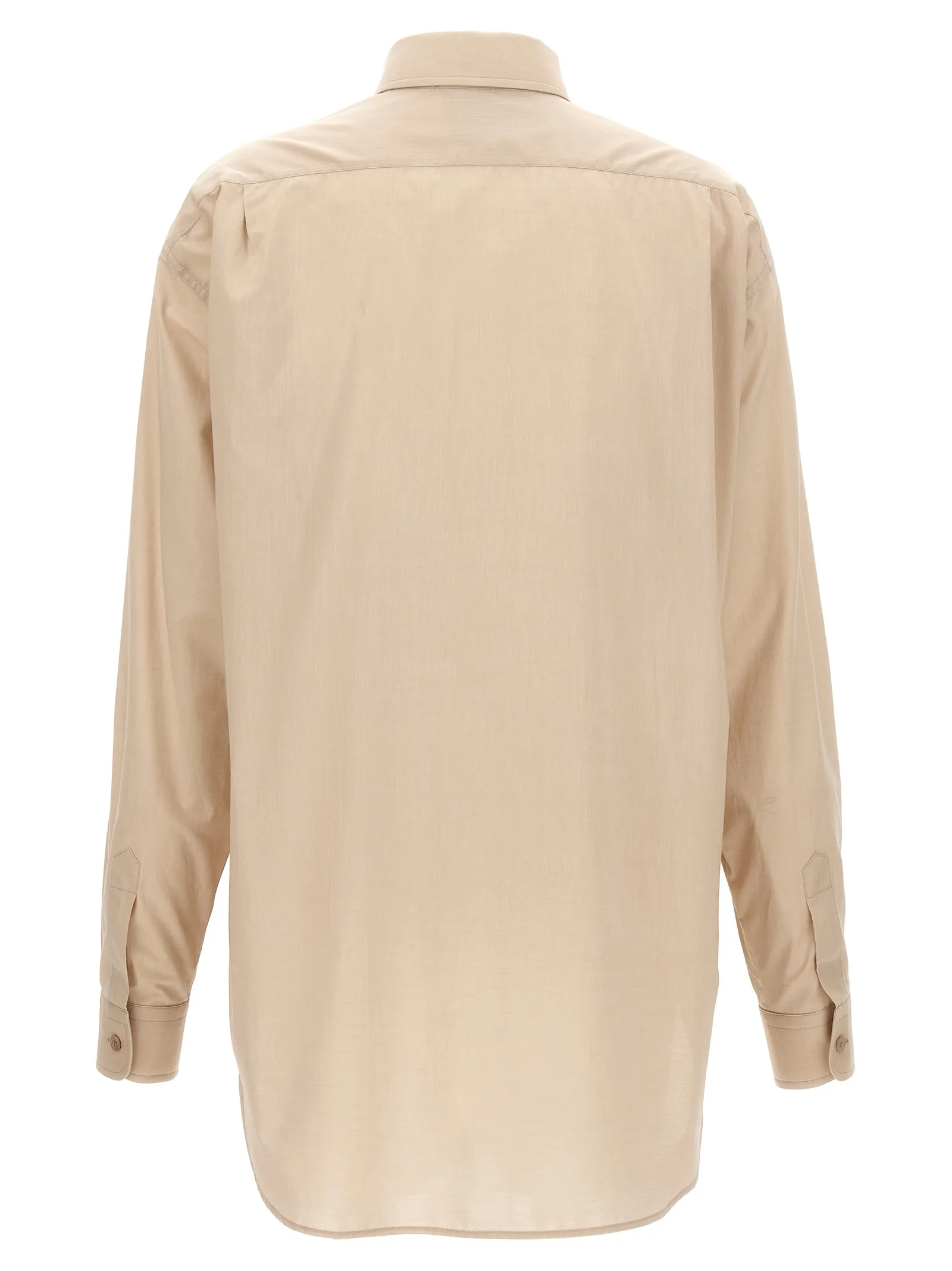 Beige Cotton Blouse - Image 2