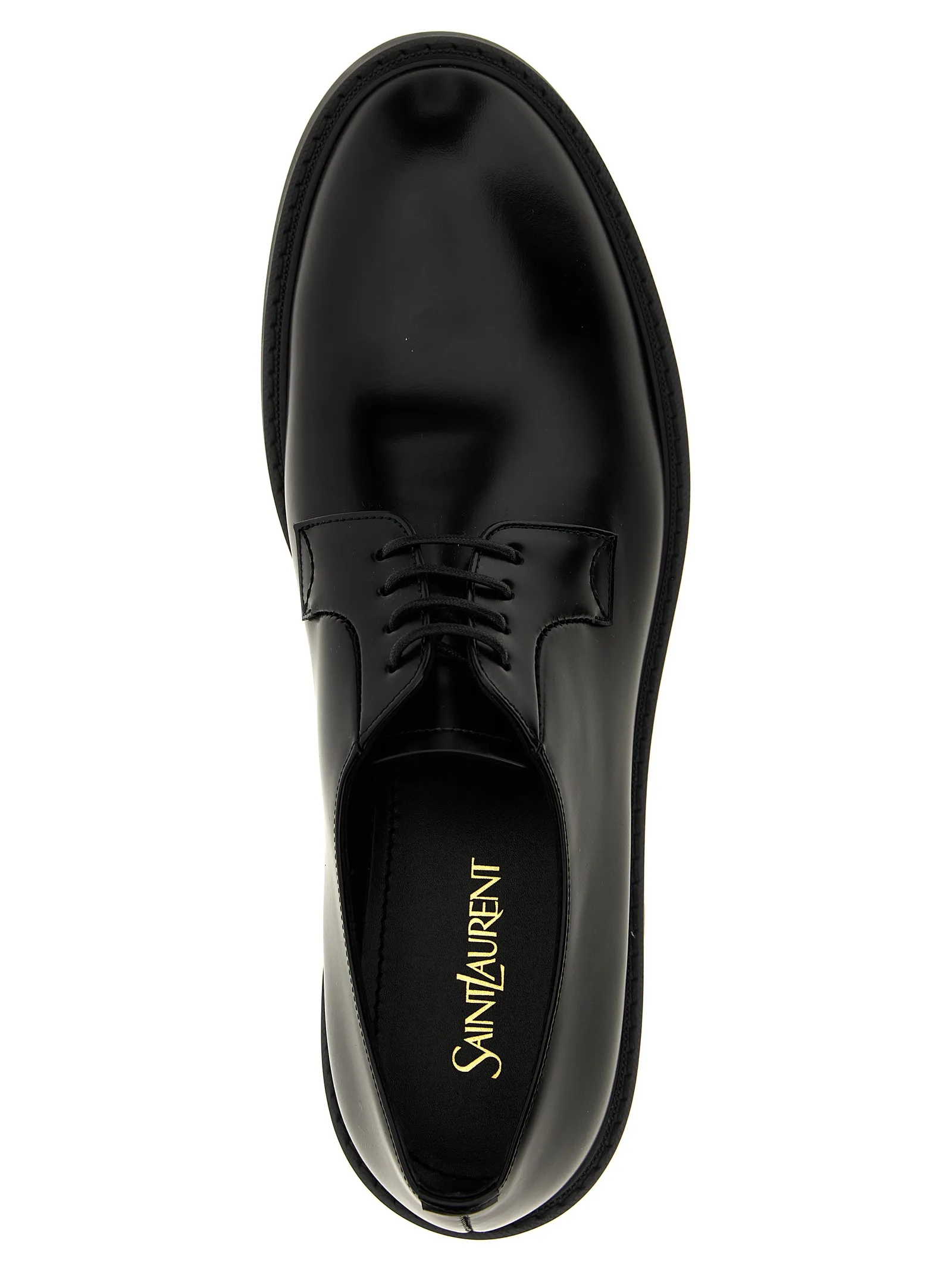 Black Lamb Leather Oxfords And Derbies - Image 4
