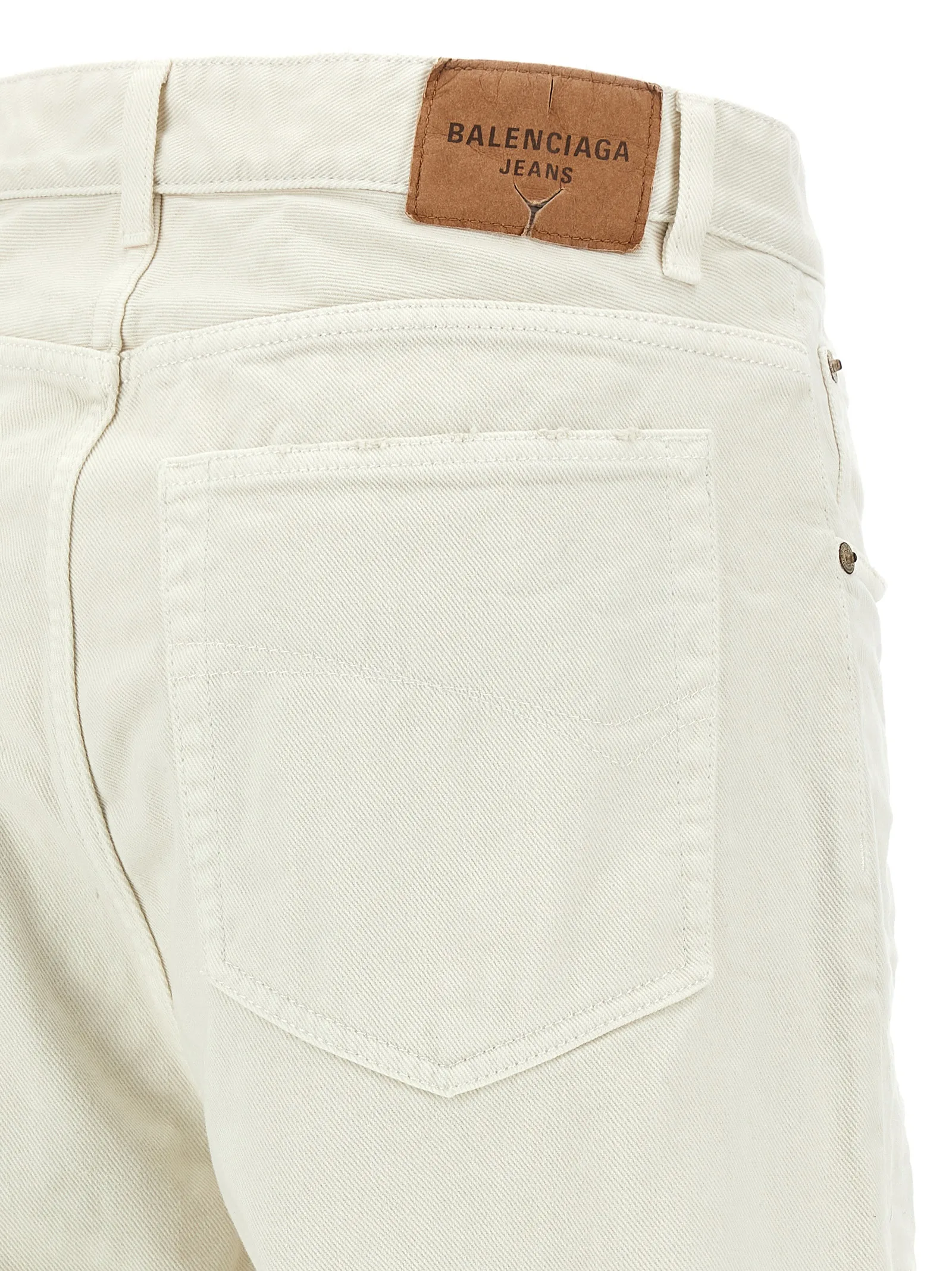 White Cotton Jeans Denim - Image 4
