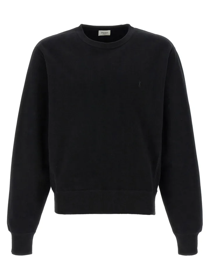 Black Cotton Sweatshirt