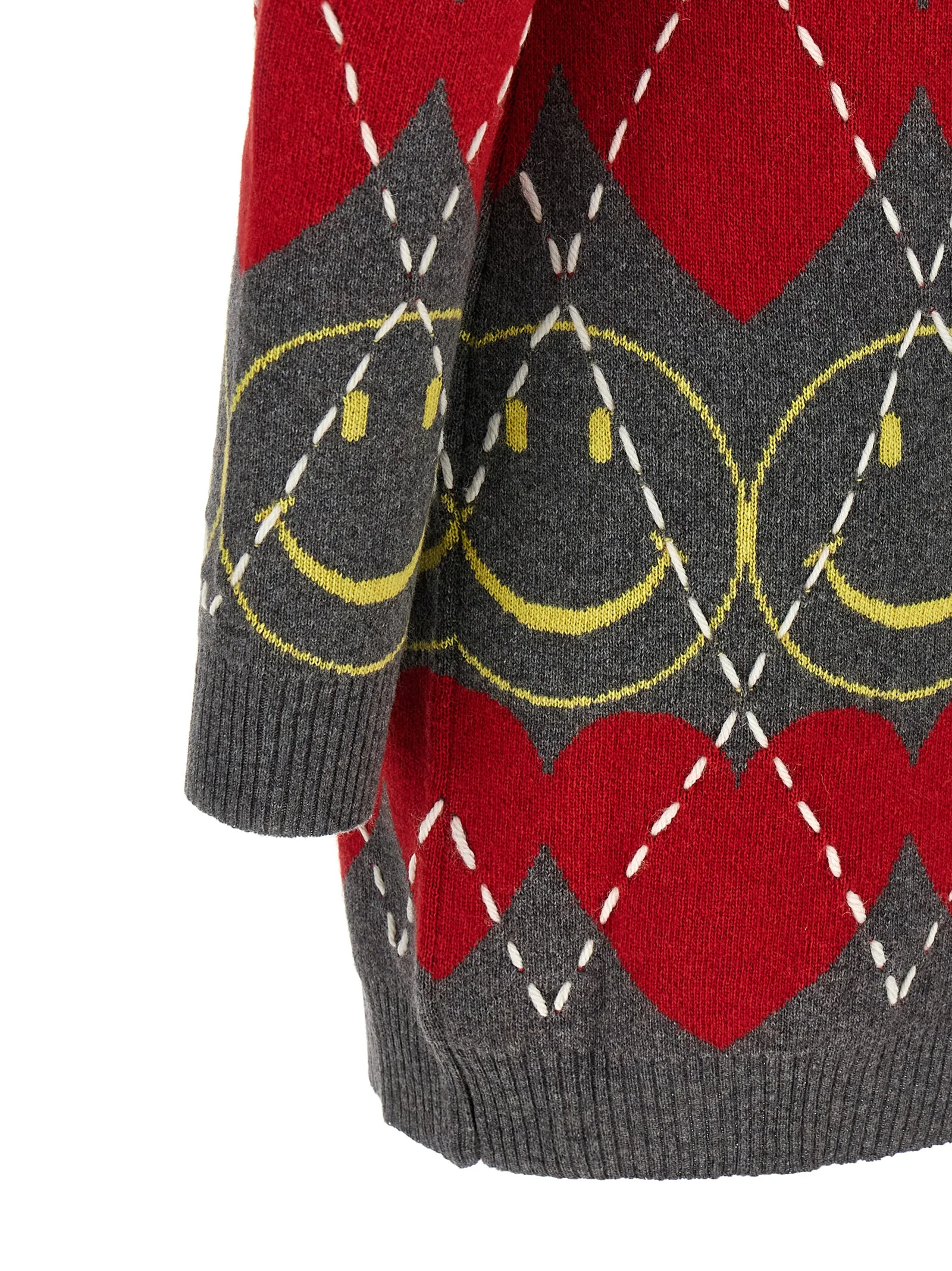 Multicolor Wool Short Dress - Image 4
