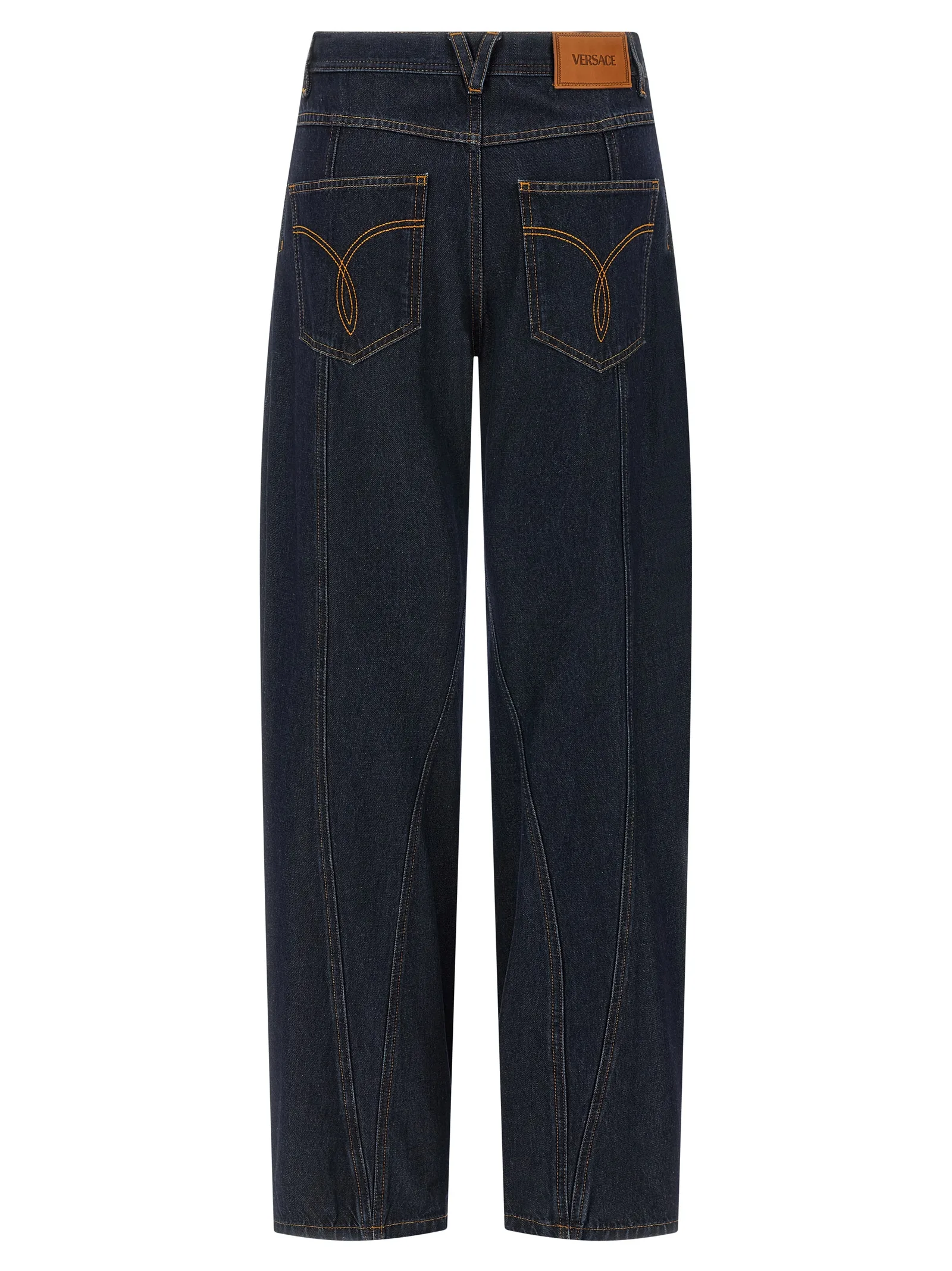 Blue Cotton High - Waisted Jean - Image 2