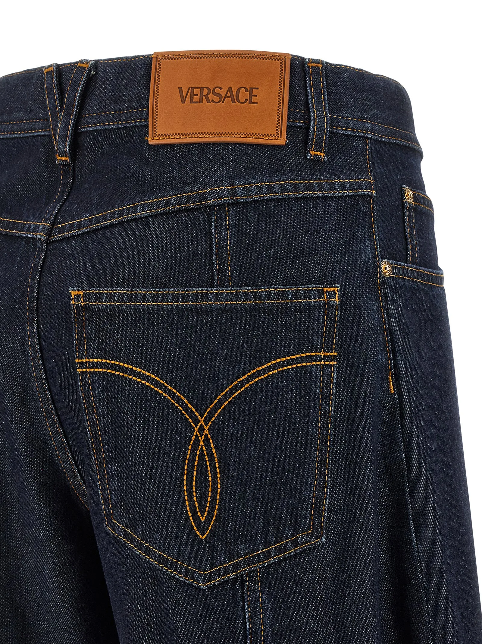 Blue Cotton High - Waisted Jean - Image 4