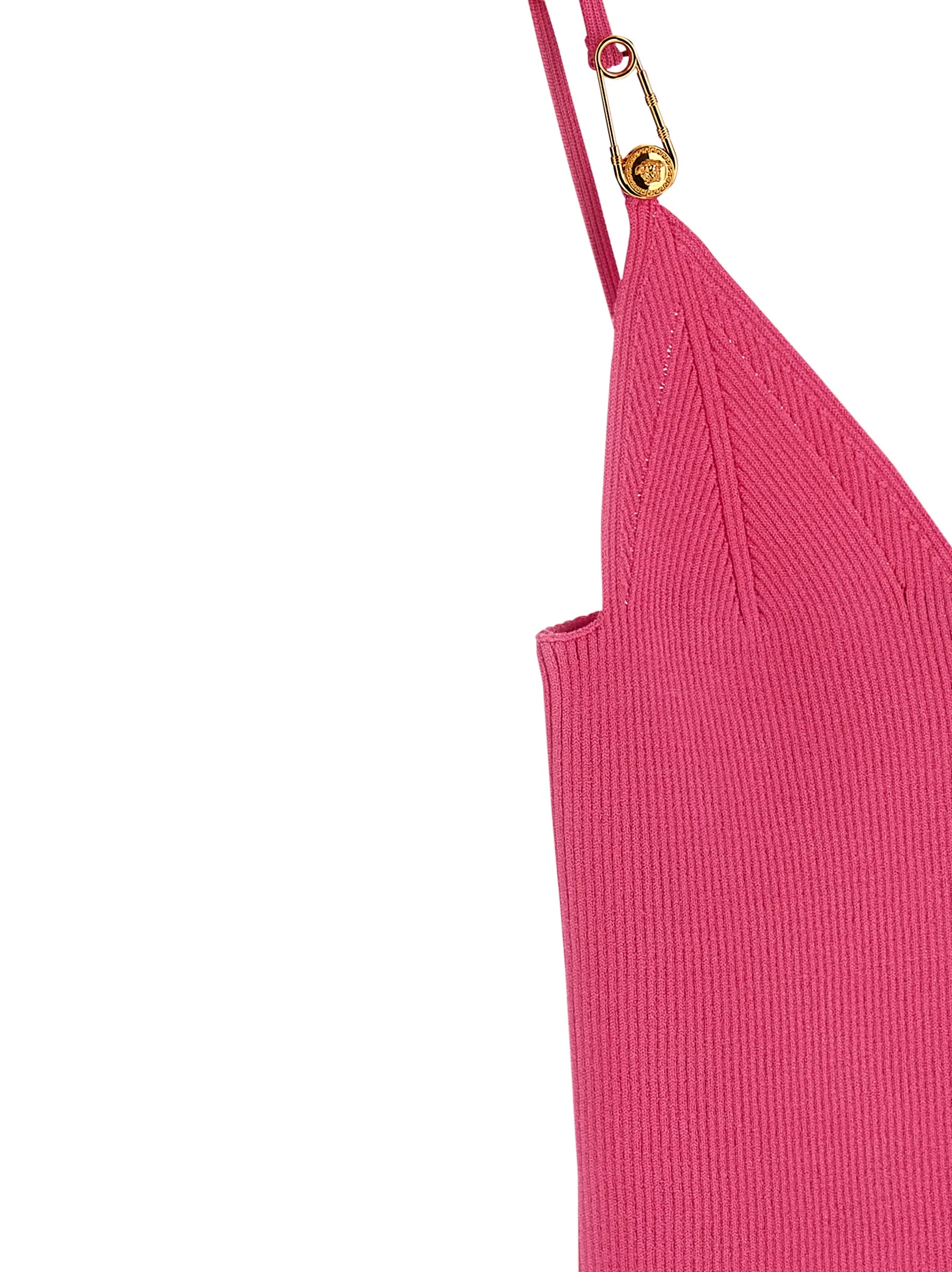 Fuchsia Viscose Sleeveles T - Shirt - Image 4