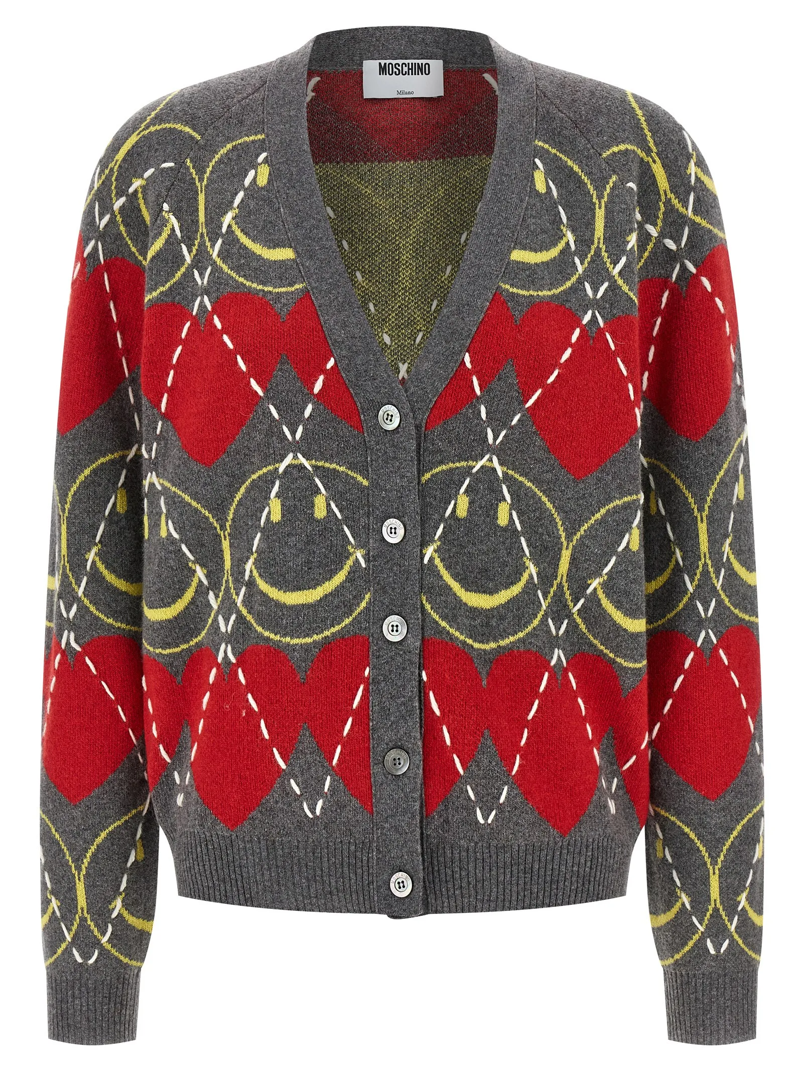 Multicolor Wool Cardigan