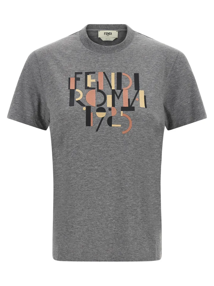Gray Cotton T - Shirt