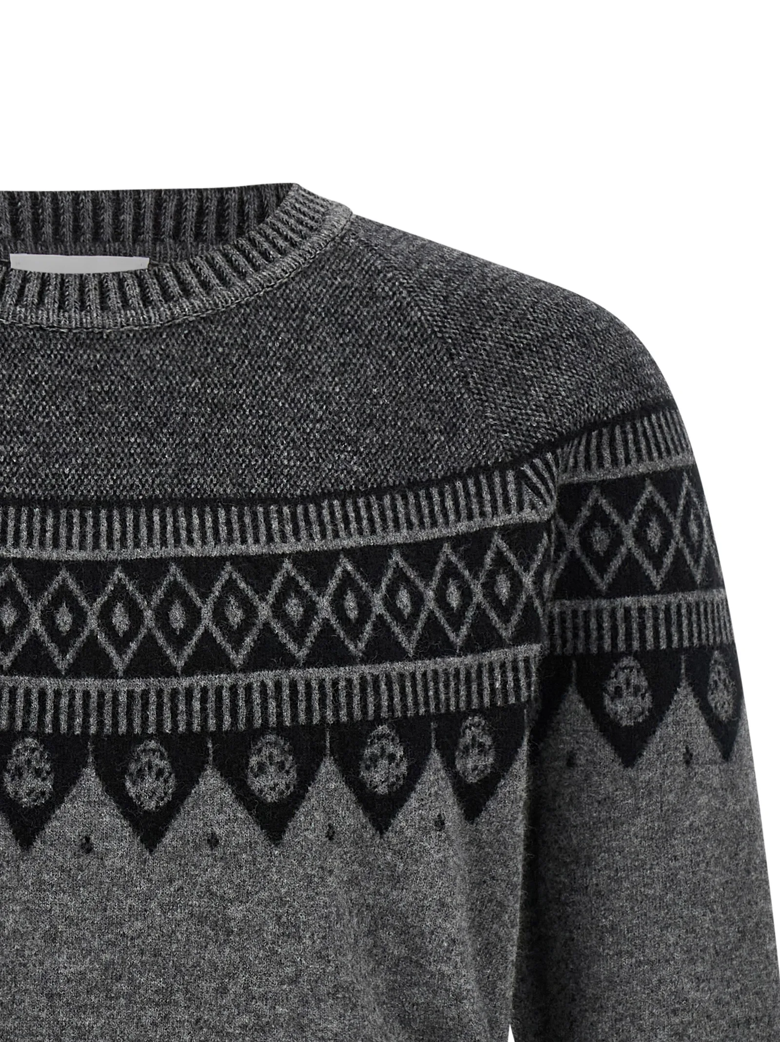 Gray Wool Cardigan - Image 3