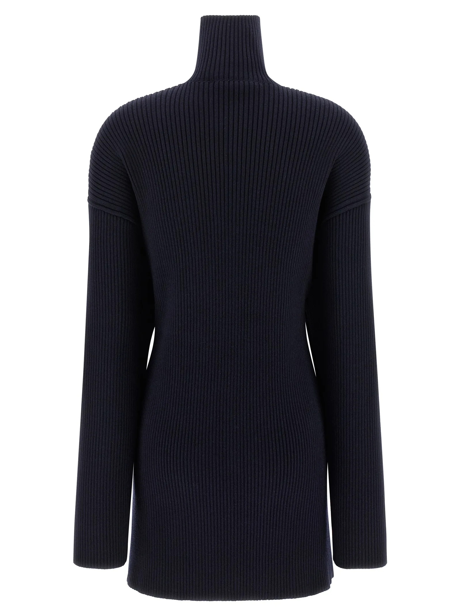 Blue Wool Short Dress - Image 2
