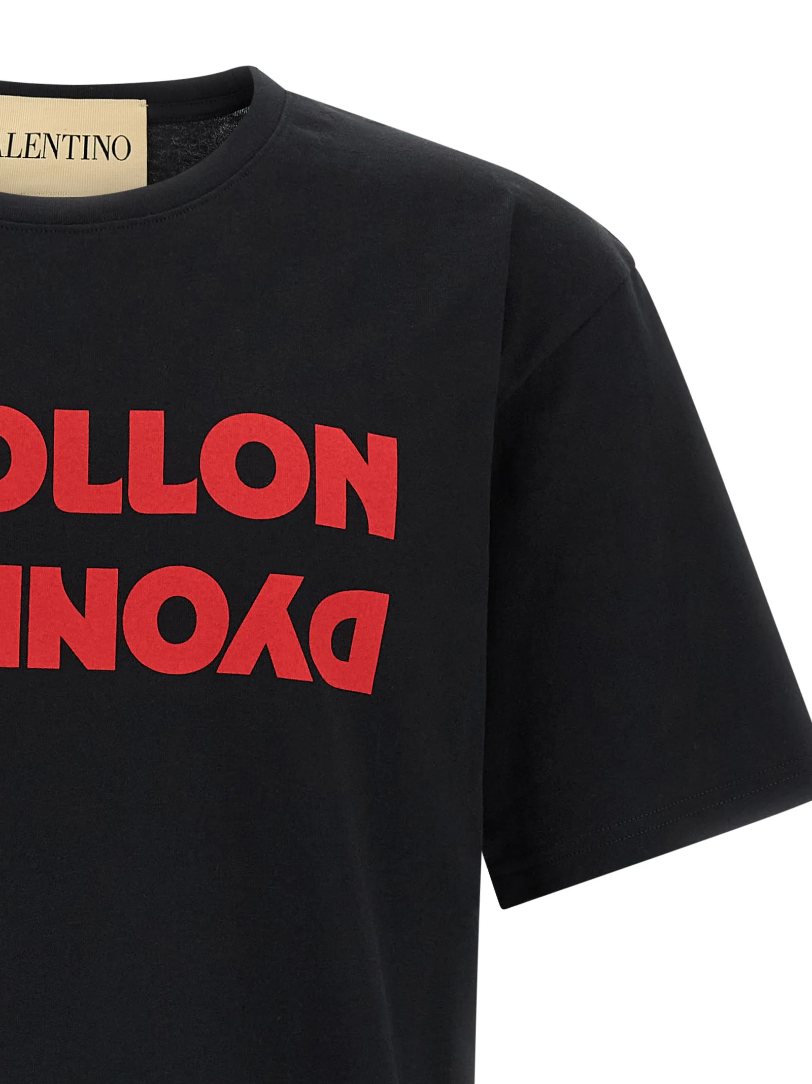 Black Cotton T-Shirt - Image 3