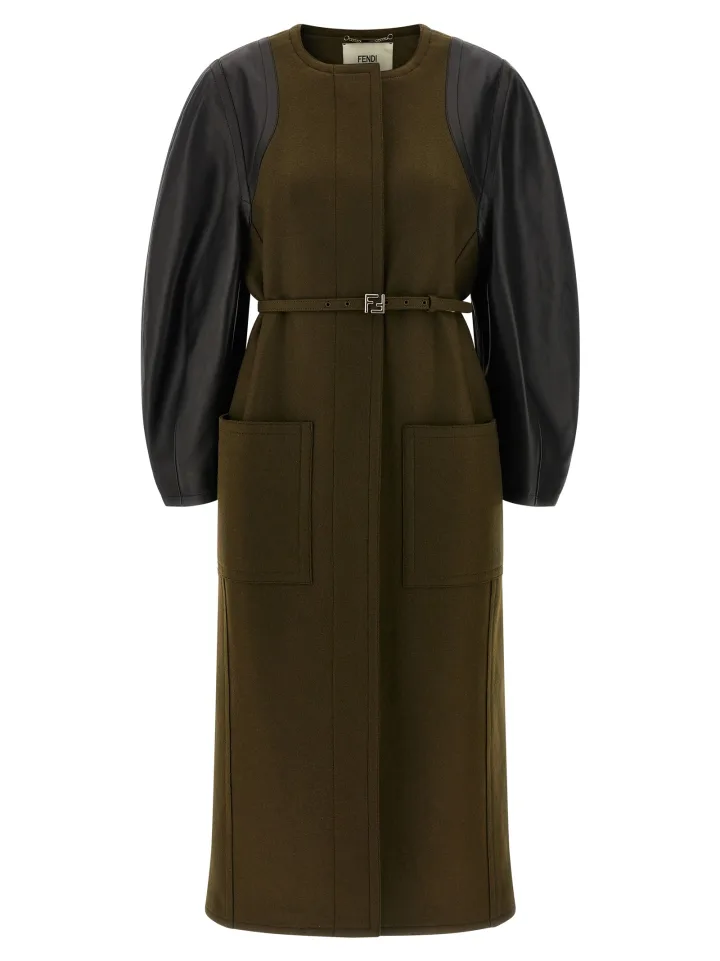 Bicolor Viscose Coat