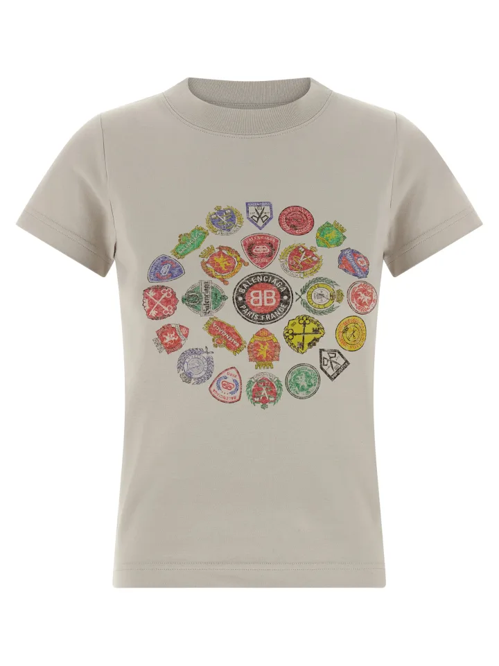 Gray Cotton T - Shirt
