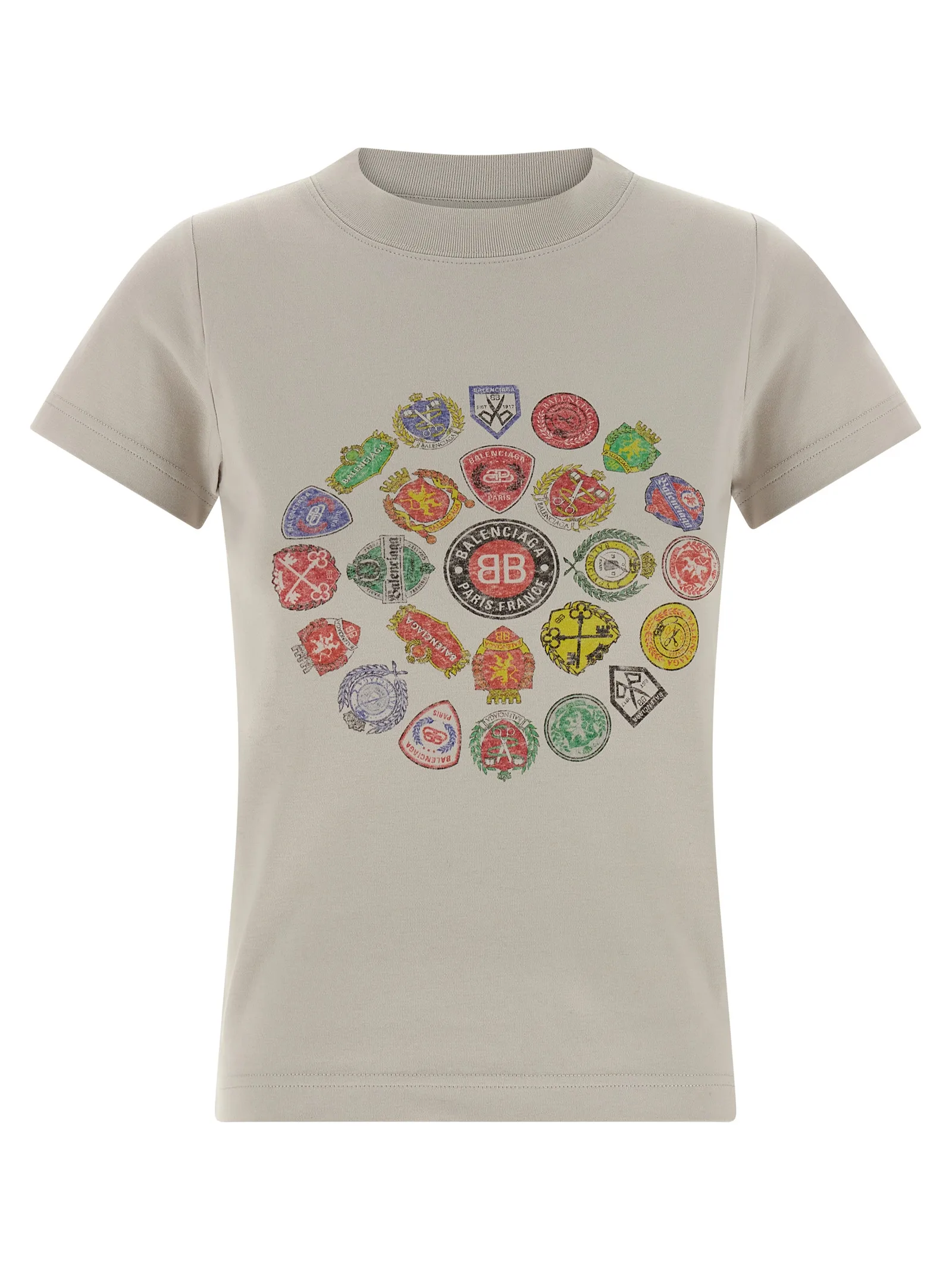 Gray Cotton T - Shirt