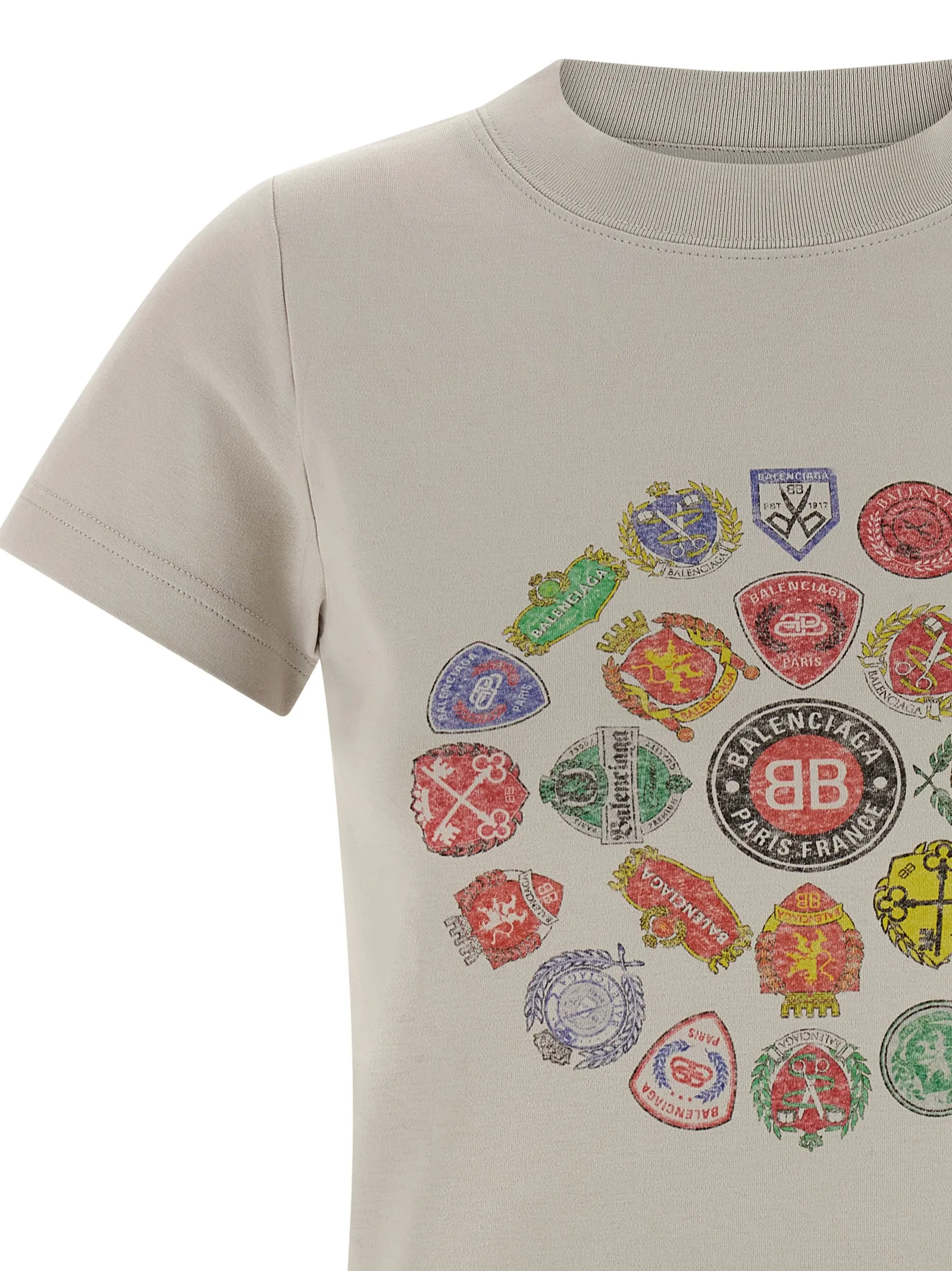 Gray Cotton T - Shirt - Image 3