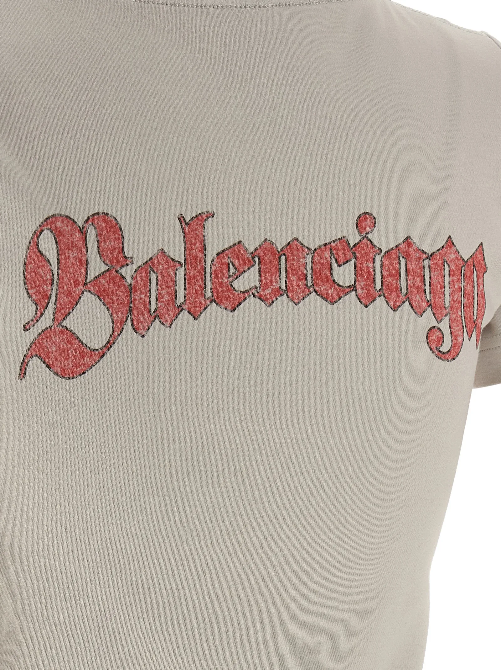 Gray Cotton T - Shirt - Image 4
