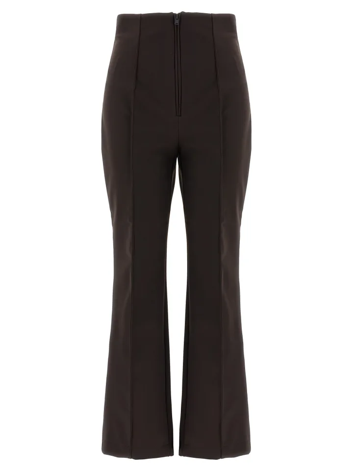 Brown Polyamide Athletic Pants