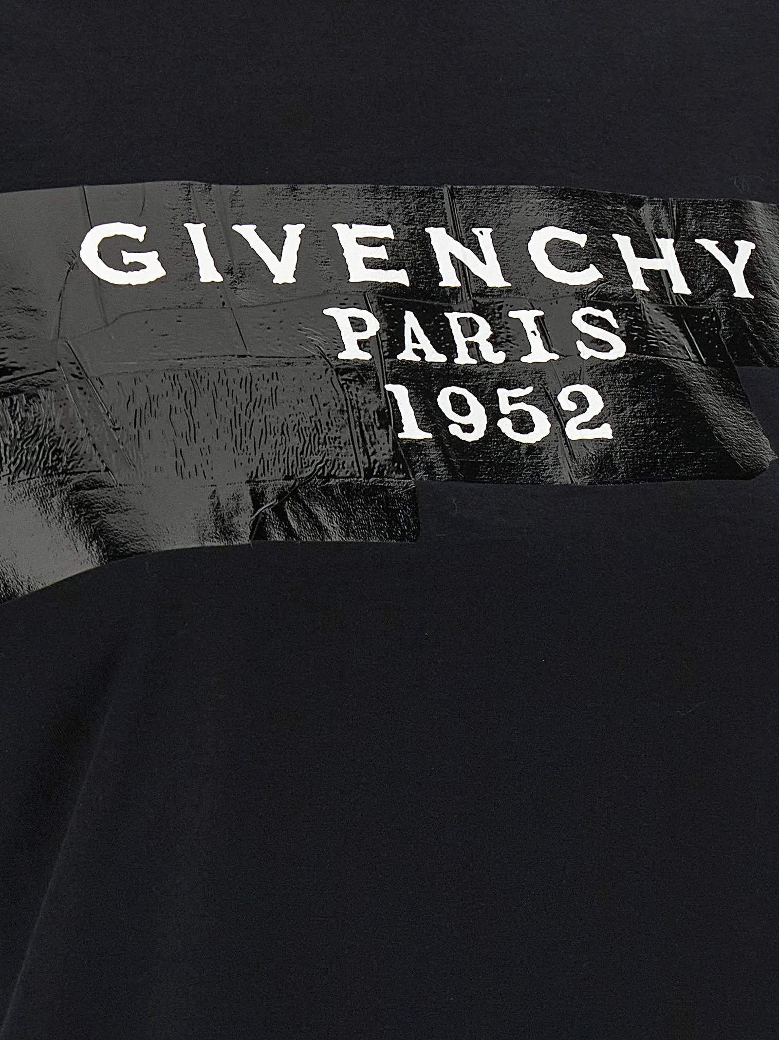 Black Cotton T-Shirt - Image 4