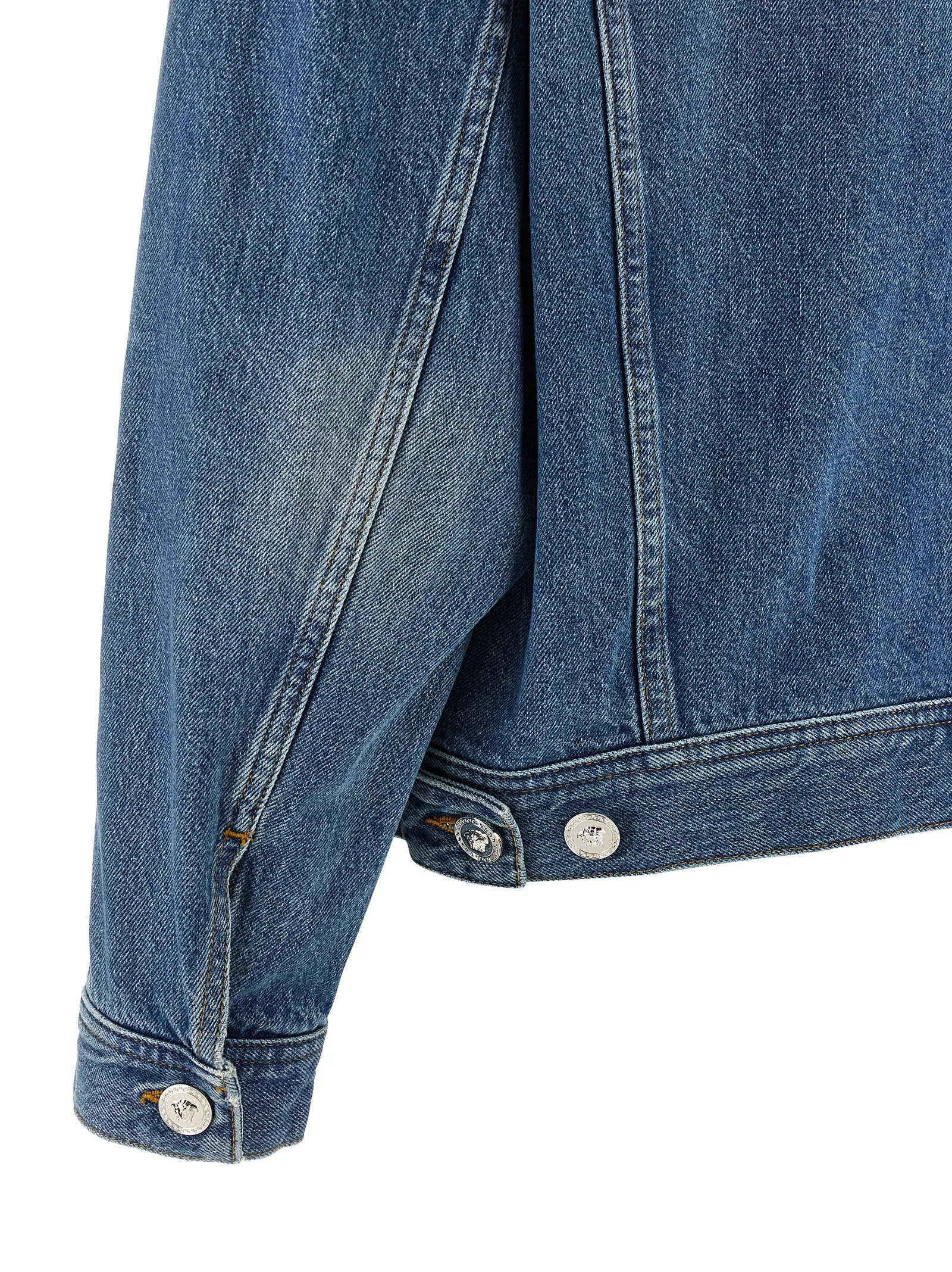 Blue Cotton Denim Jacket - Image 4