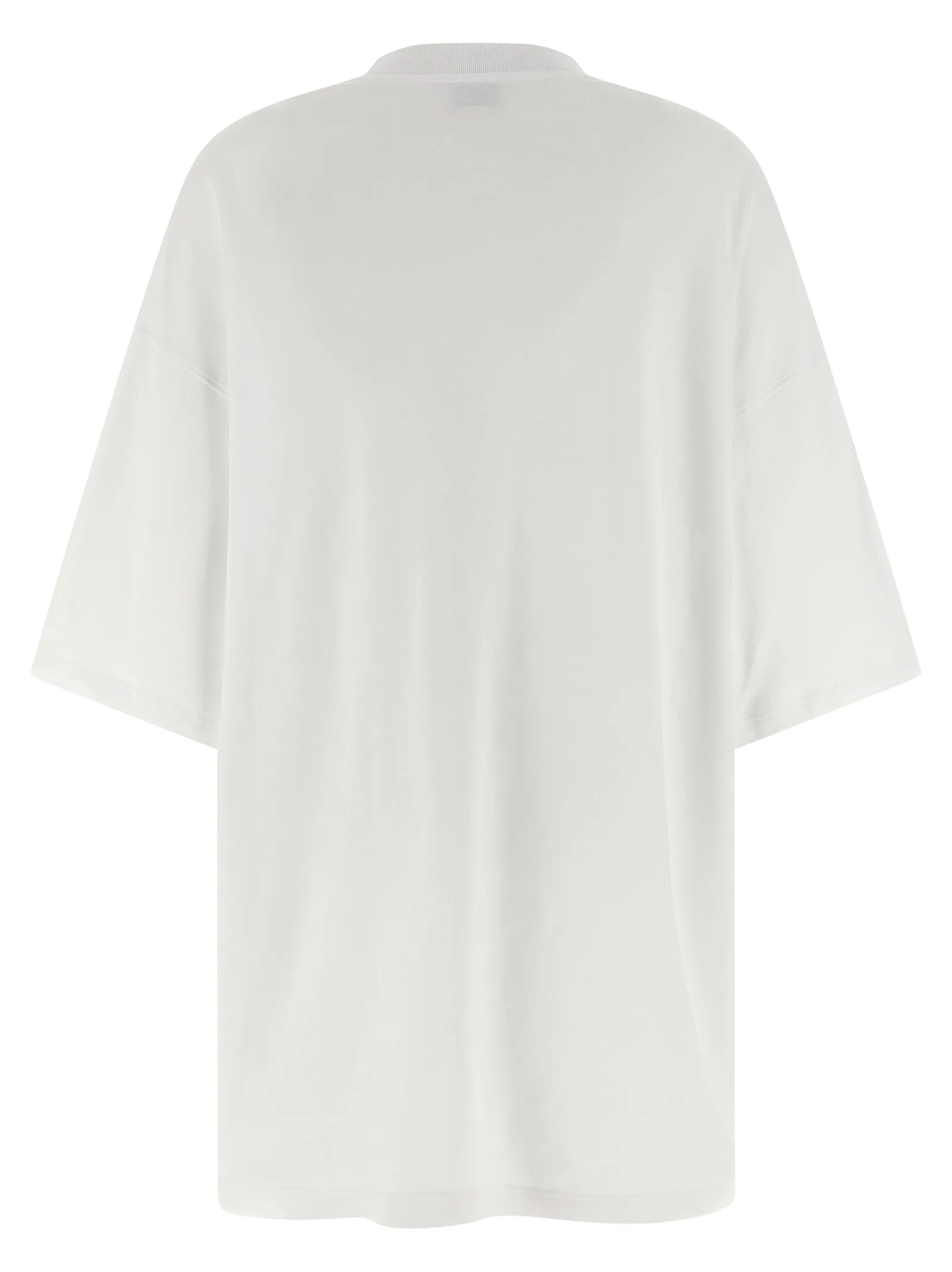 White Cotton Short Dress - Image 2