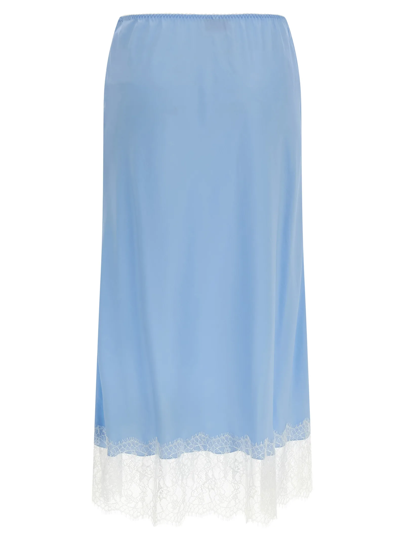 Blue Acetate Midi Skirt - Image 2