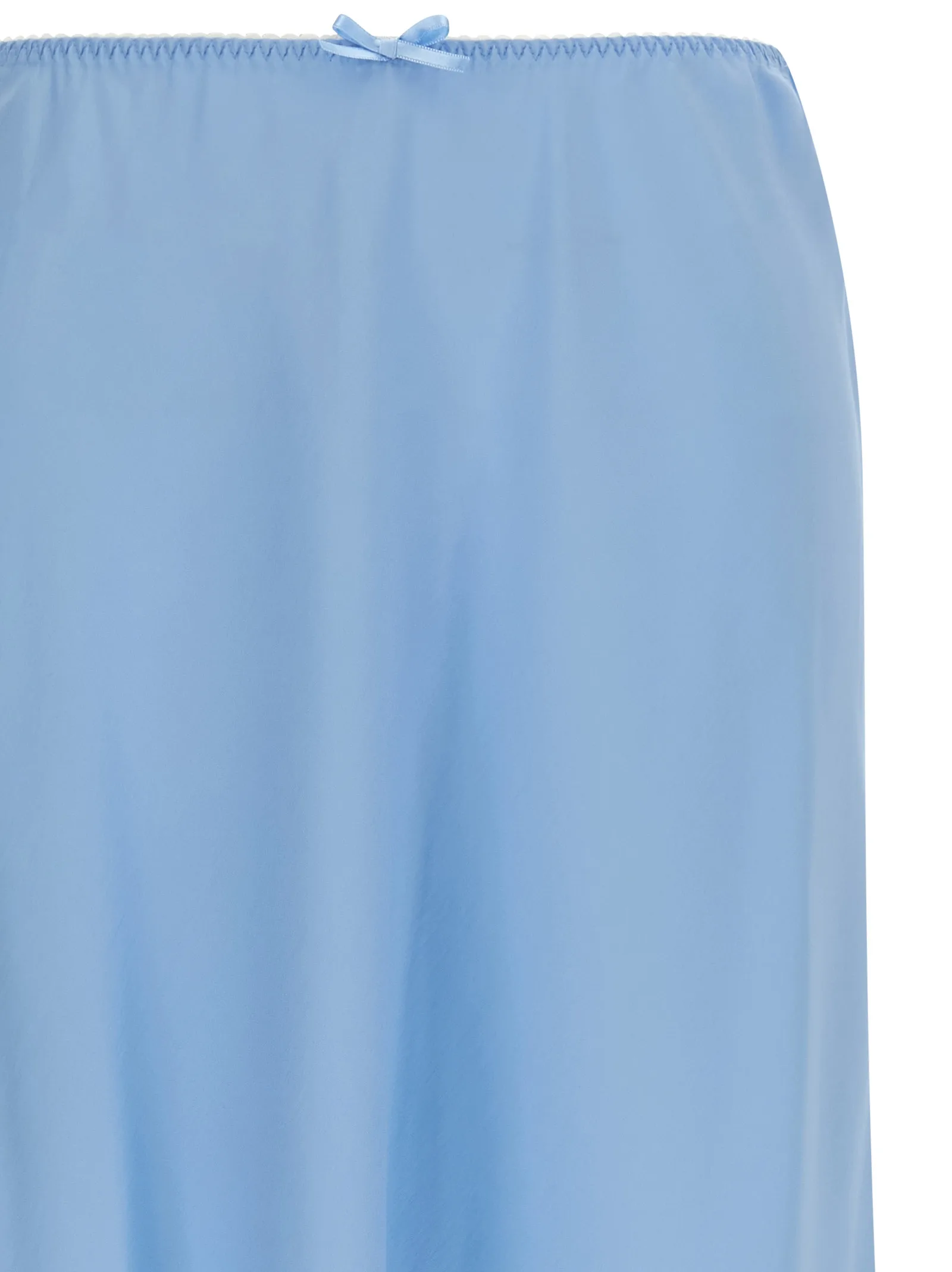 Blue Acetate Midi Skirt - Image 3