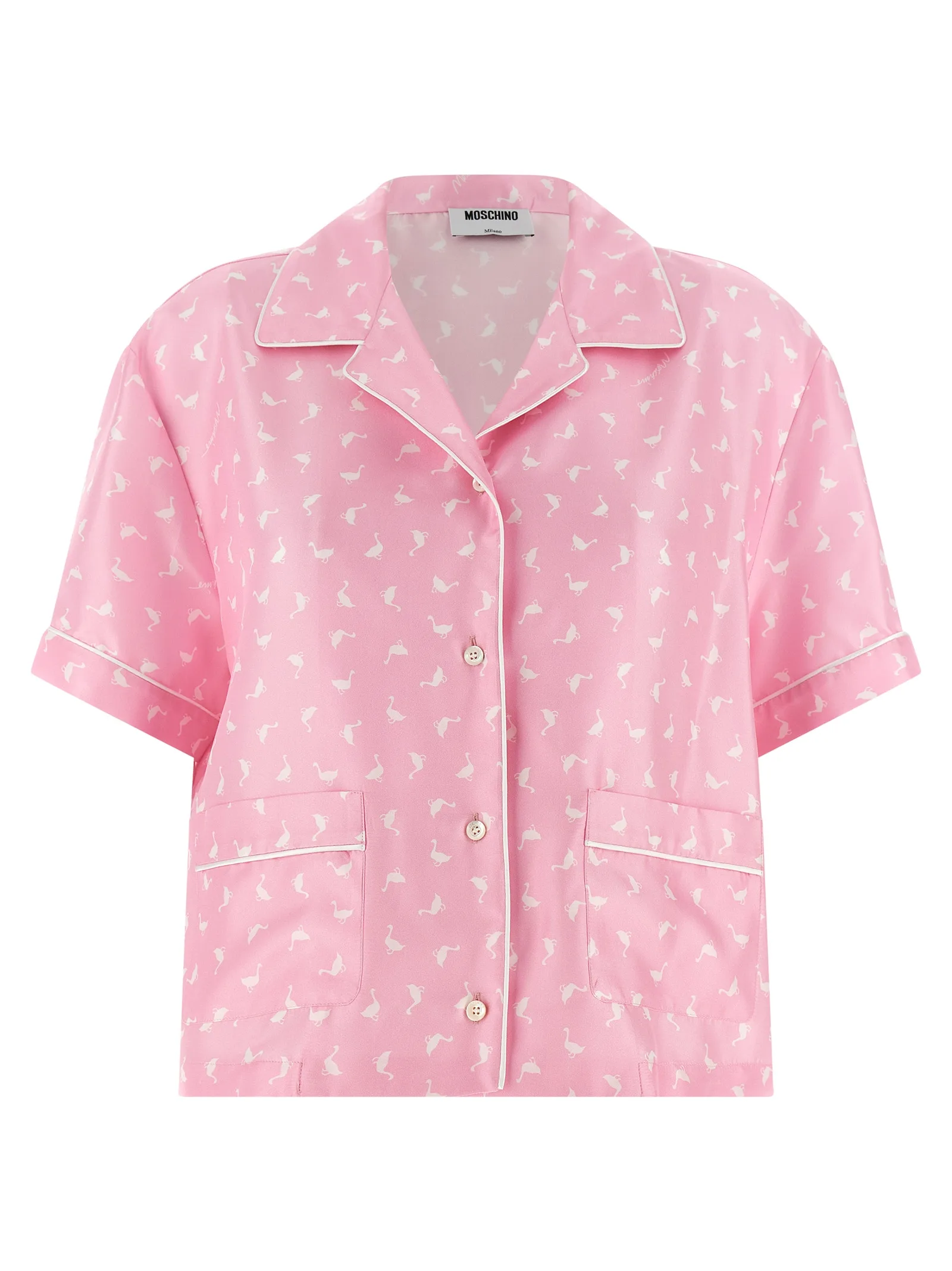 Multicolor Silk Blouse — Pink