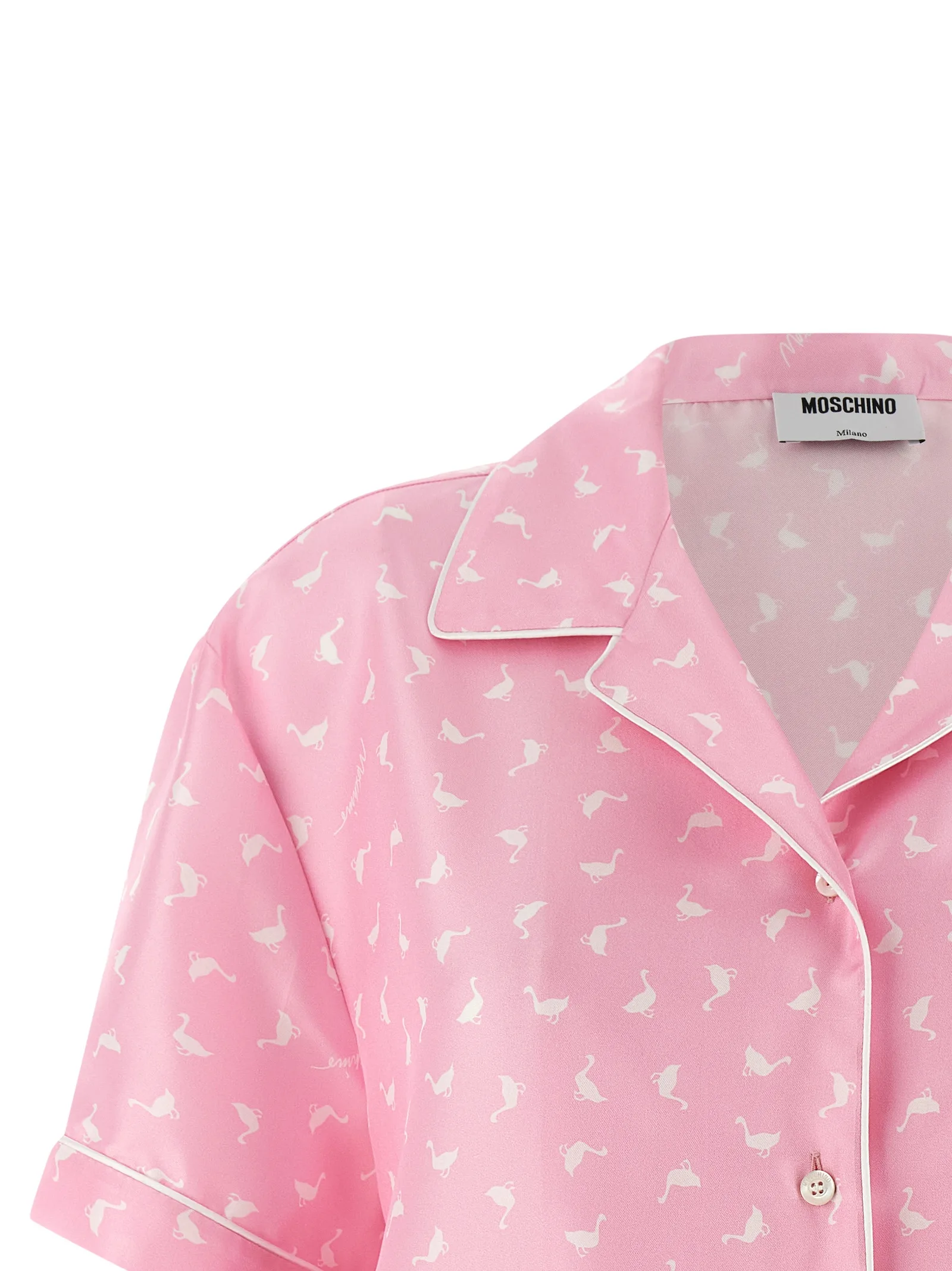 Multicolor Silk Blouse — Pink - Image 3