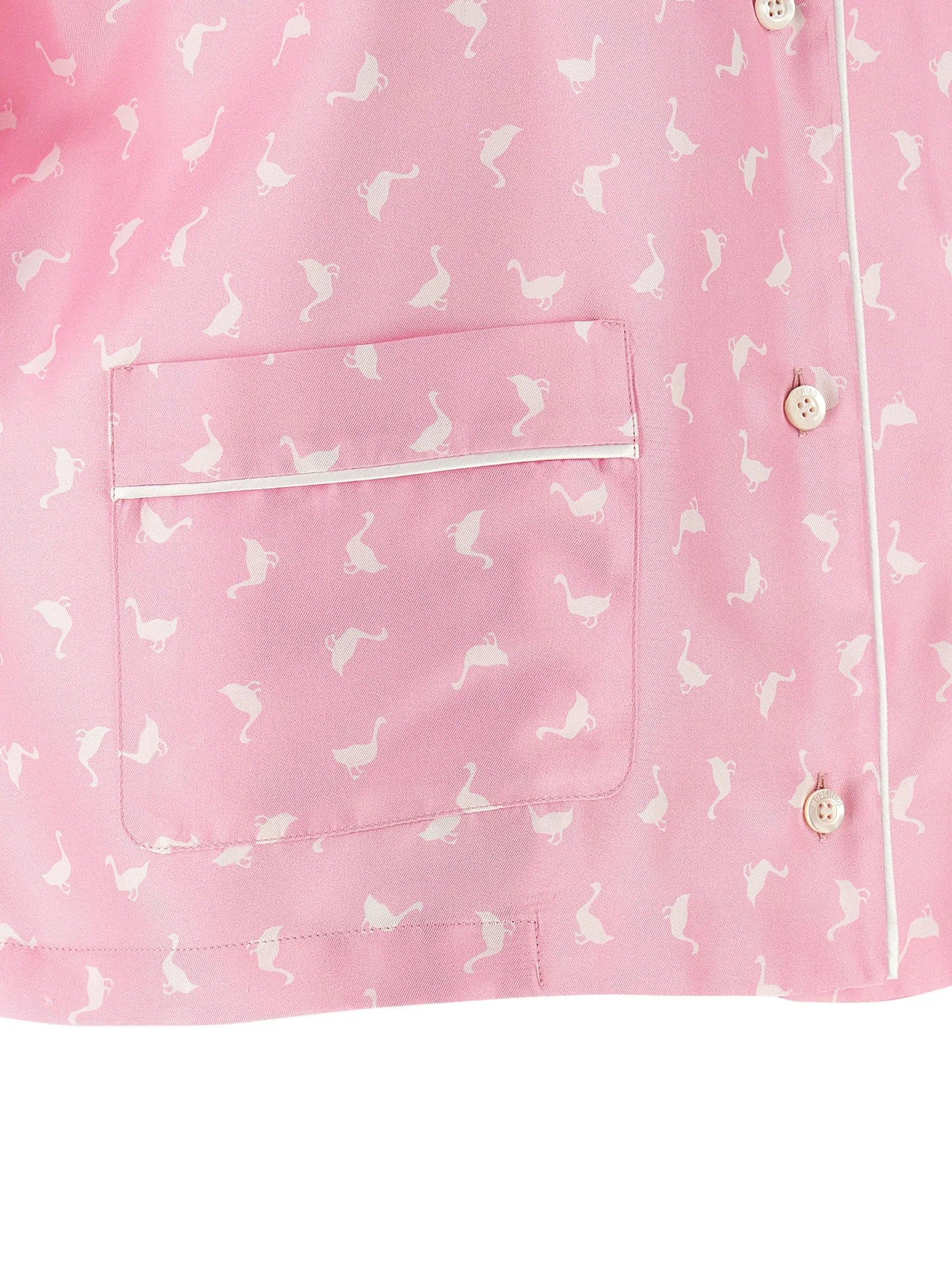 Multicolor Silk Blouse — Pink - Image 4