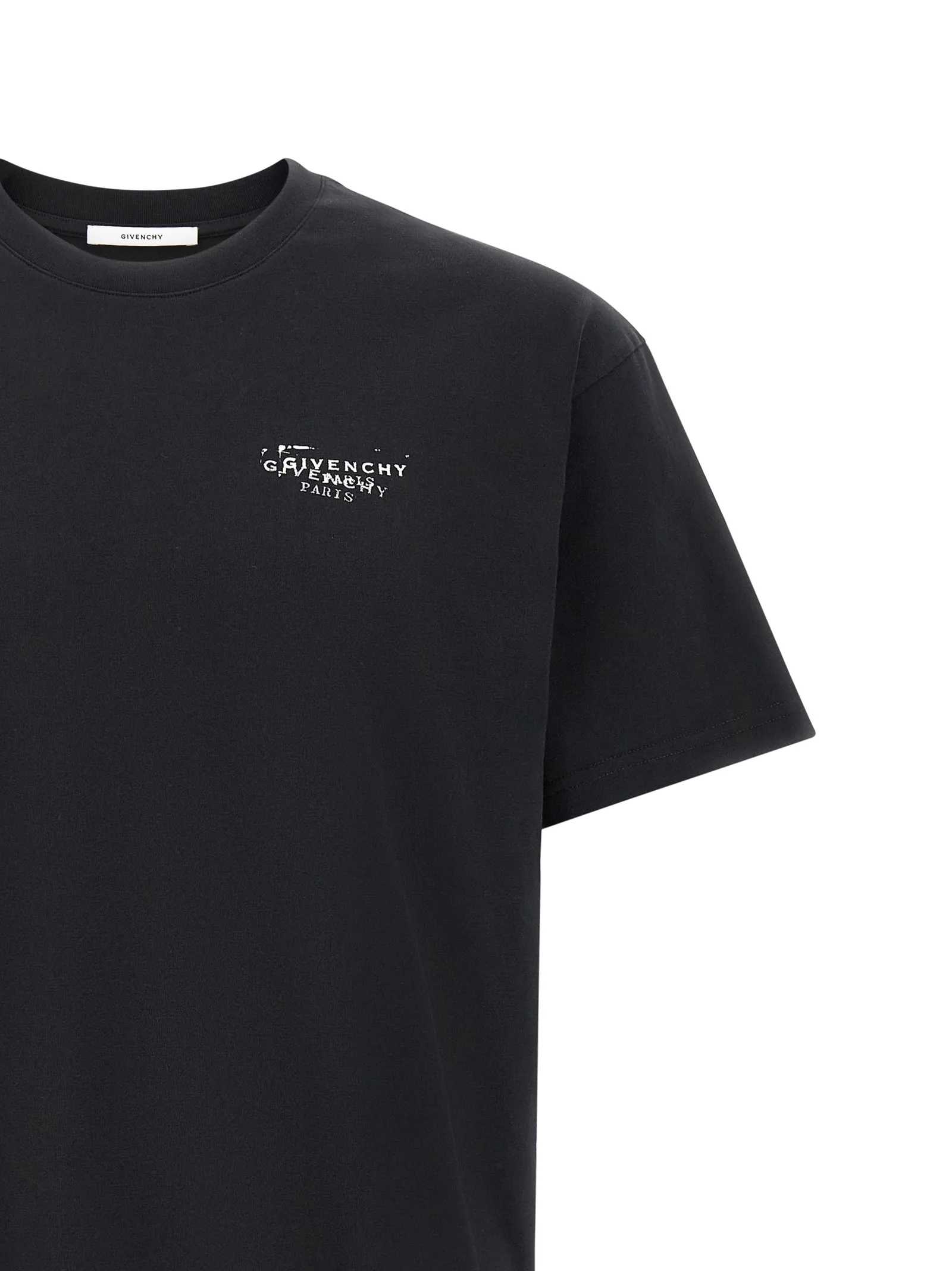 Black Cotton T-Shirt - Image 3