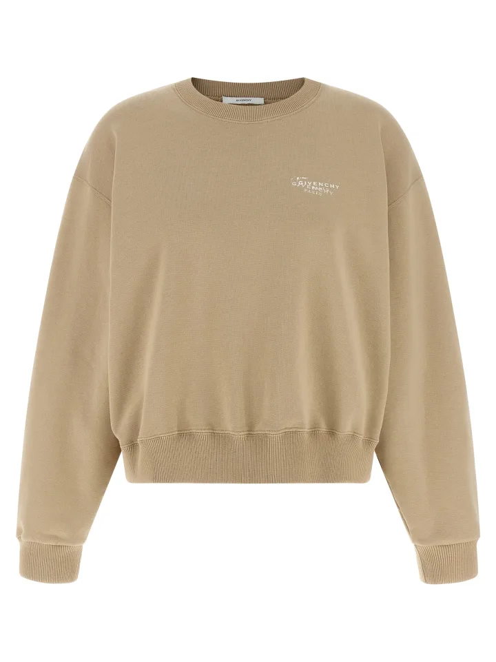 Beige Cotton Sweatshirt