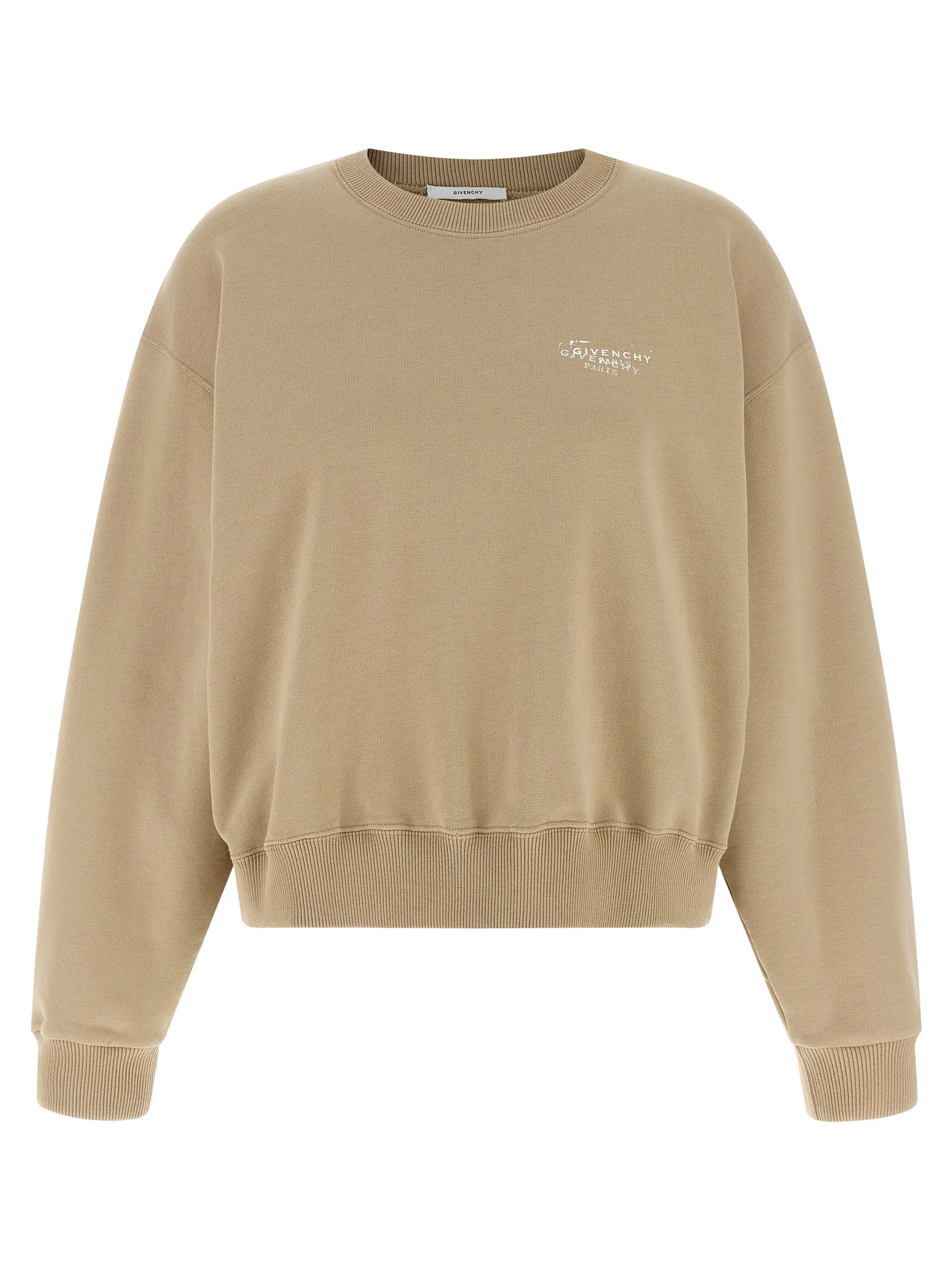 Beige Cotton Sweatshirt