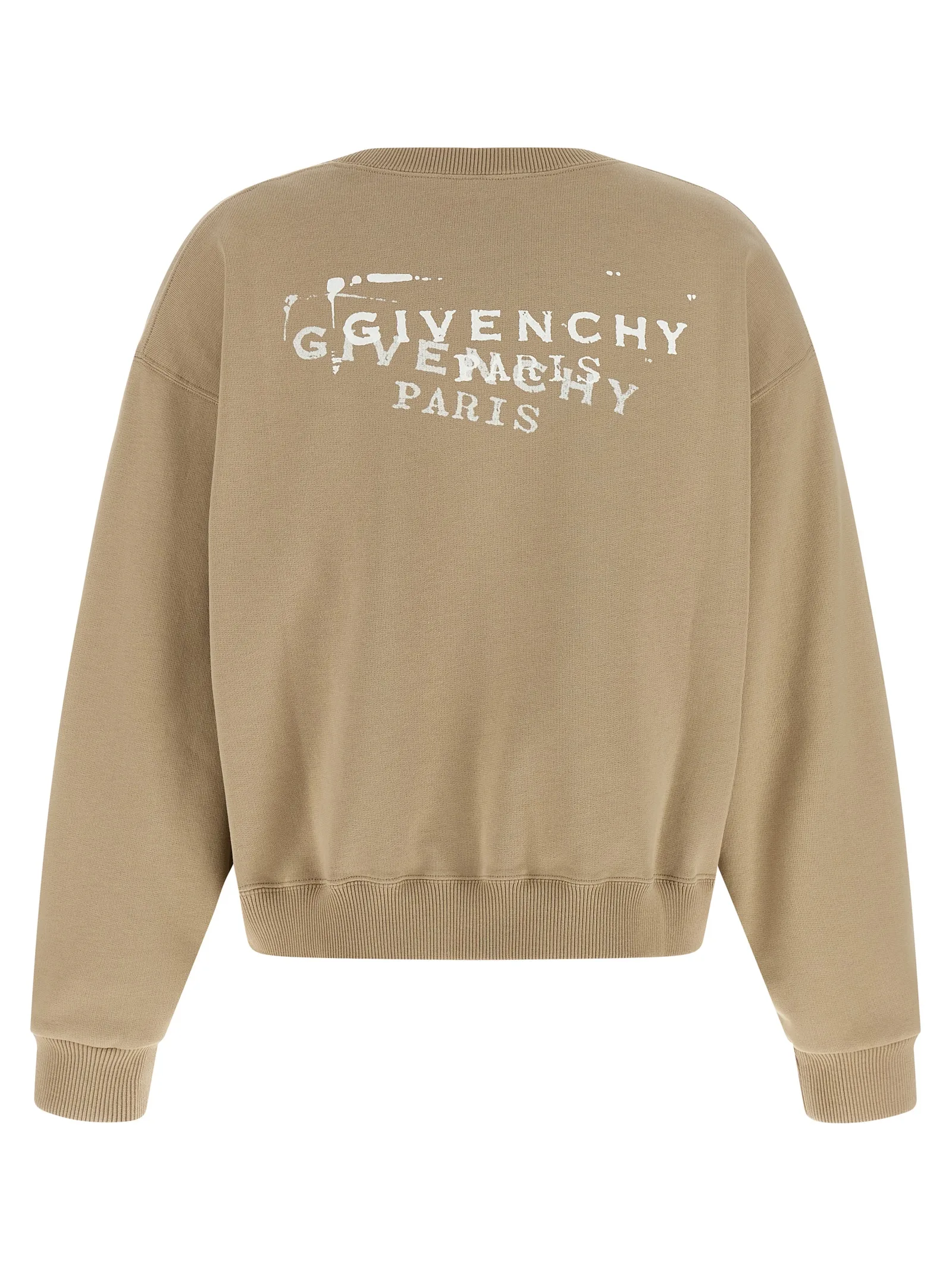 Beige Cotton Sweatshirt - Image 2