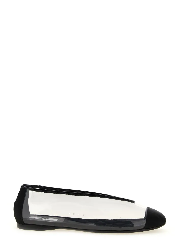 Black Pvc Ballet Flats