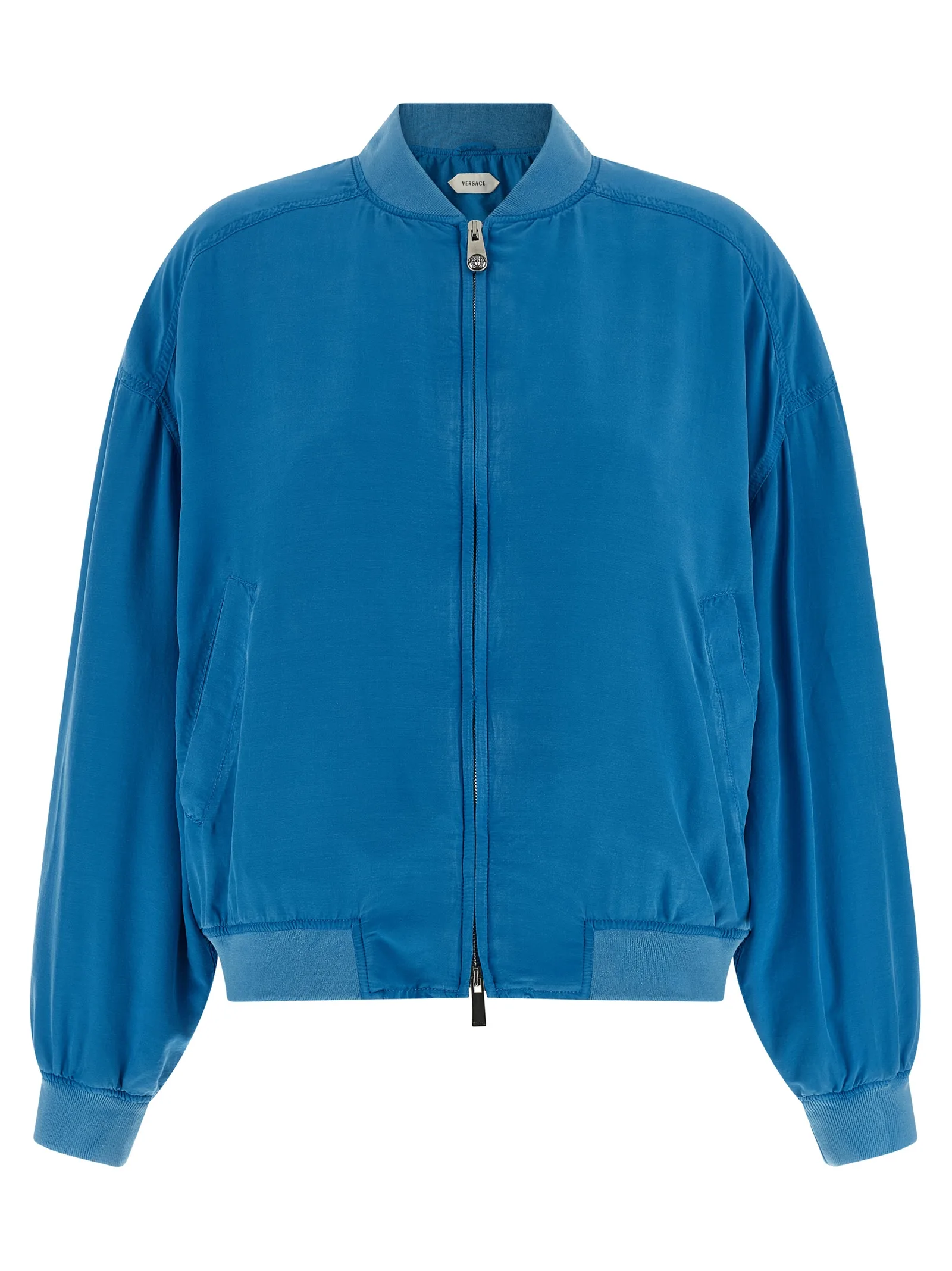 Blue Silk Bomber